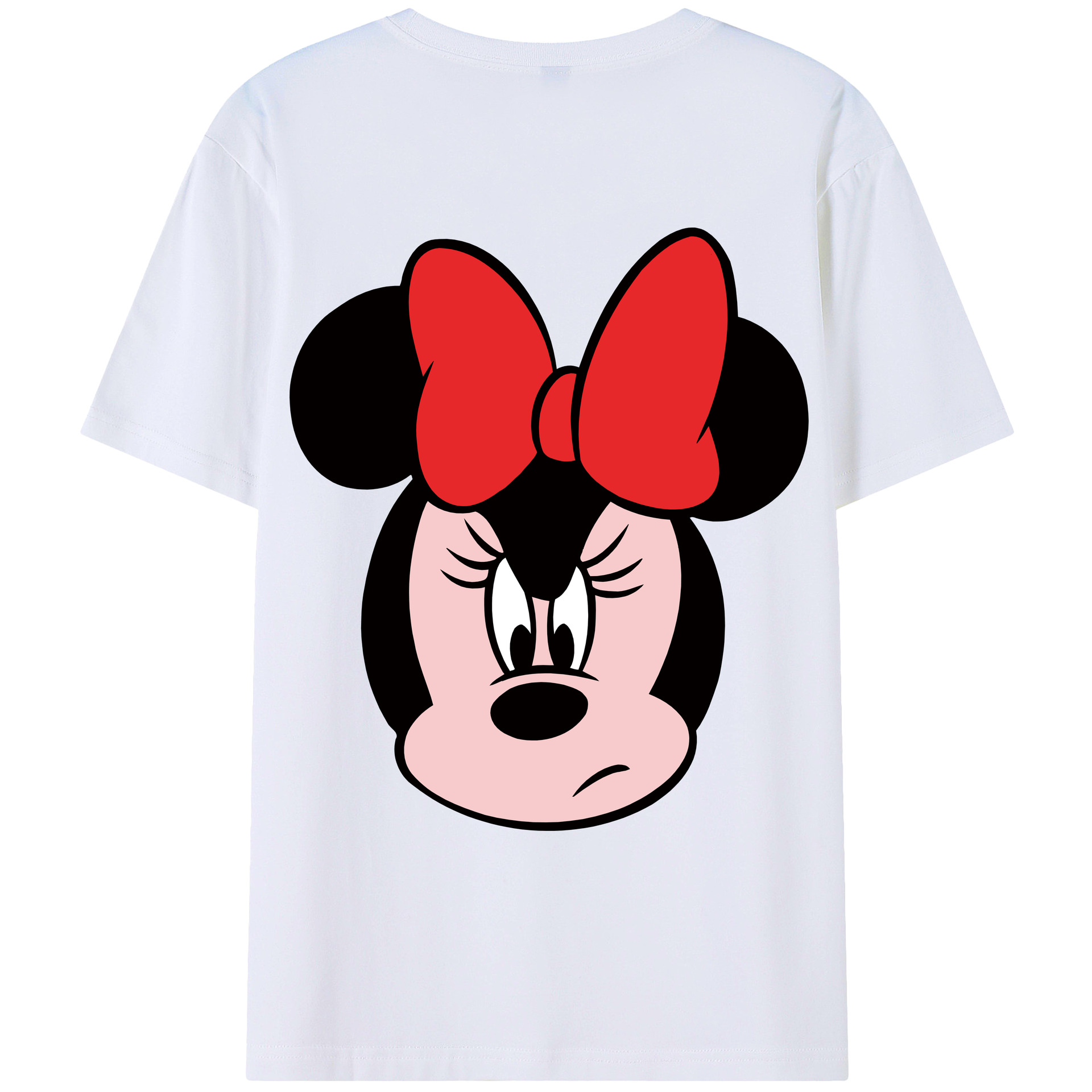 （画像用） ミッキーマウス Mickey Mouse レディース半袖Tシャツ(バックプリント)