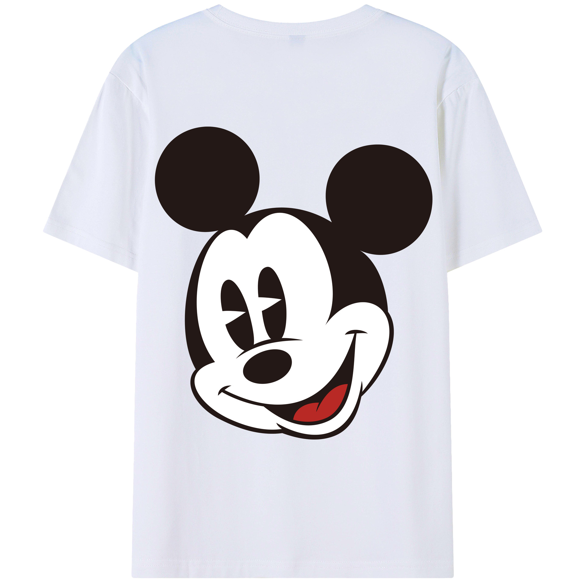 （画像用） ミッキーマウス Mickey Mouse レディース半袖Tシャツ(バックプリント)