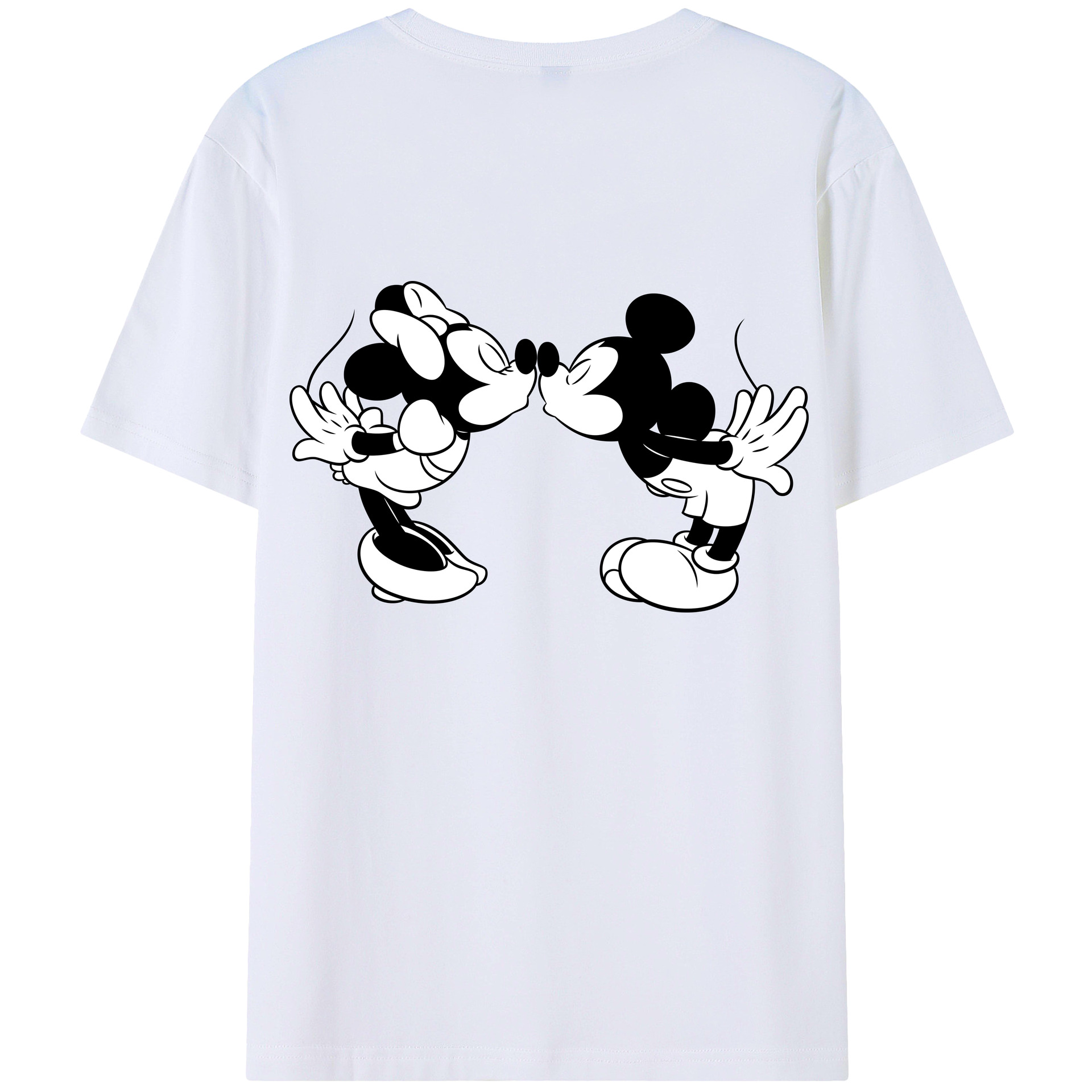 （画像用） ミッキーマウス Mickey Mouse レディース半袖Tシャツ(バックプリント)