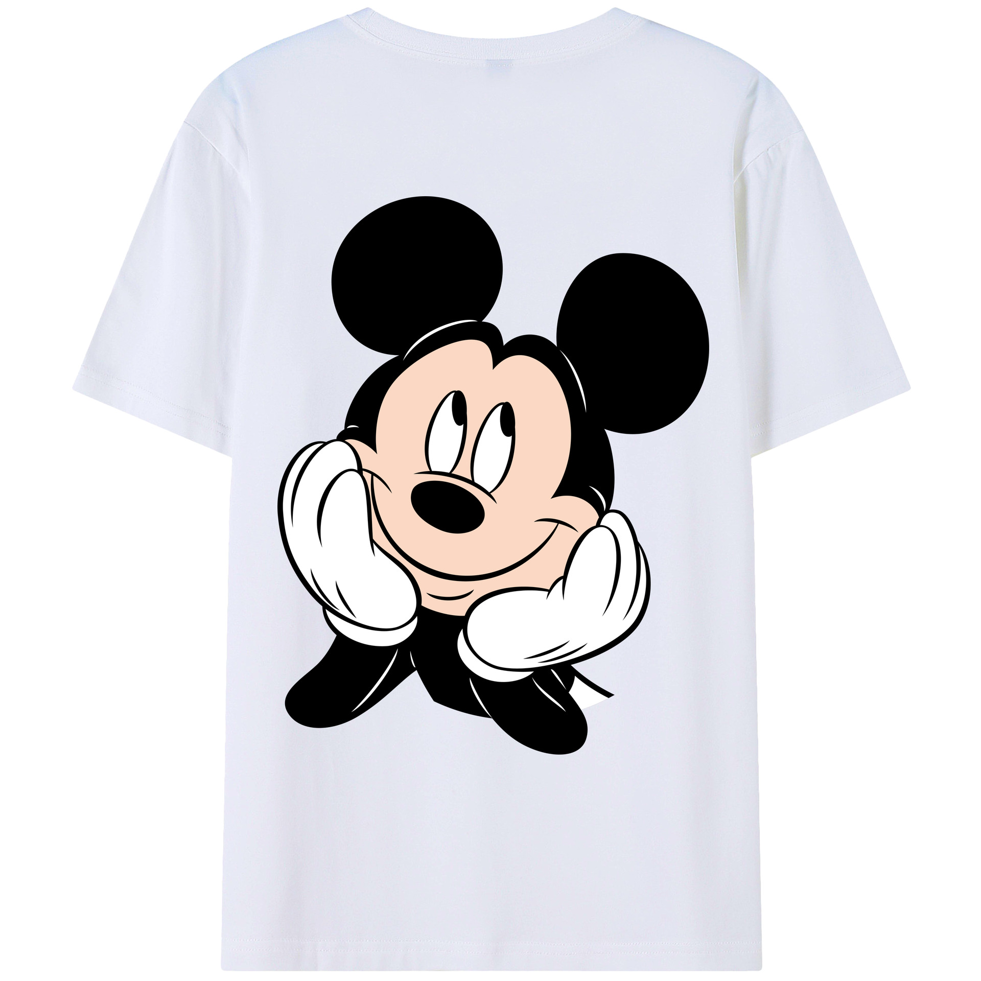 （画像用） ミッキーマウス Mickey Mouse レディース半袖Tシャツ(バックプリント)