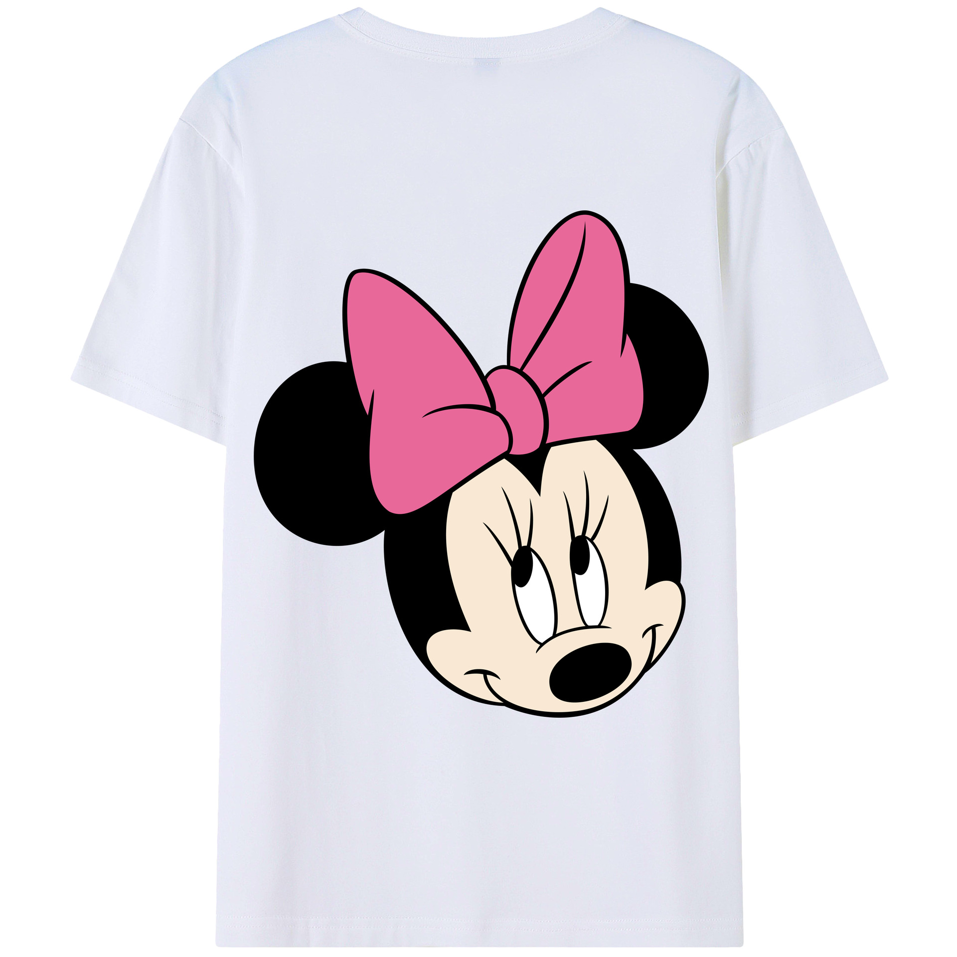 （画像用） ミッキーマウス Mickey Mouse レディース半袖Tシャツ(バックプリント)