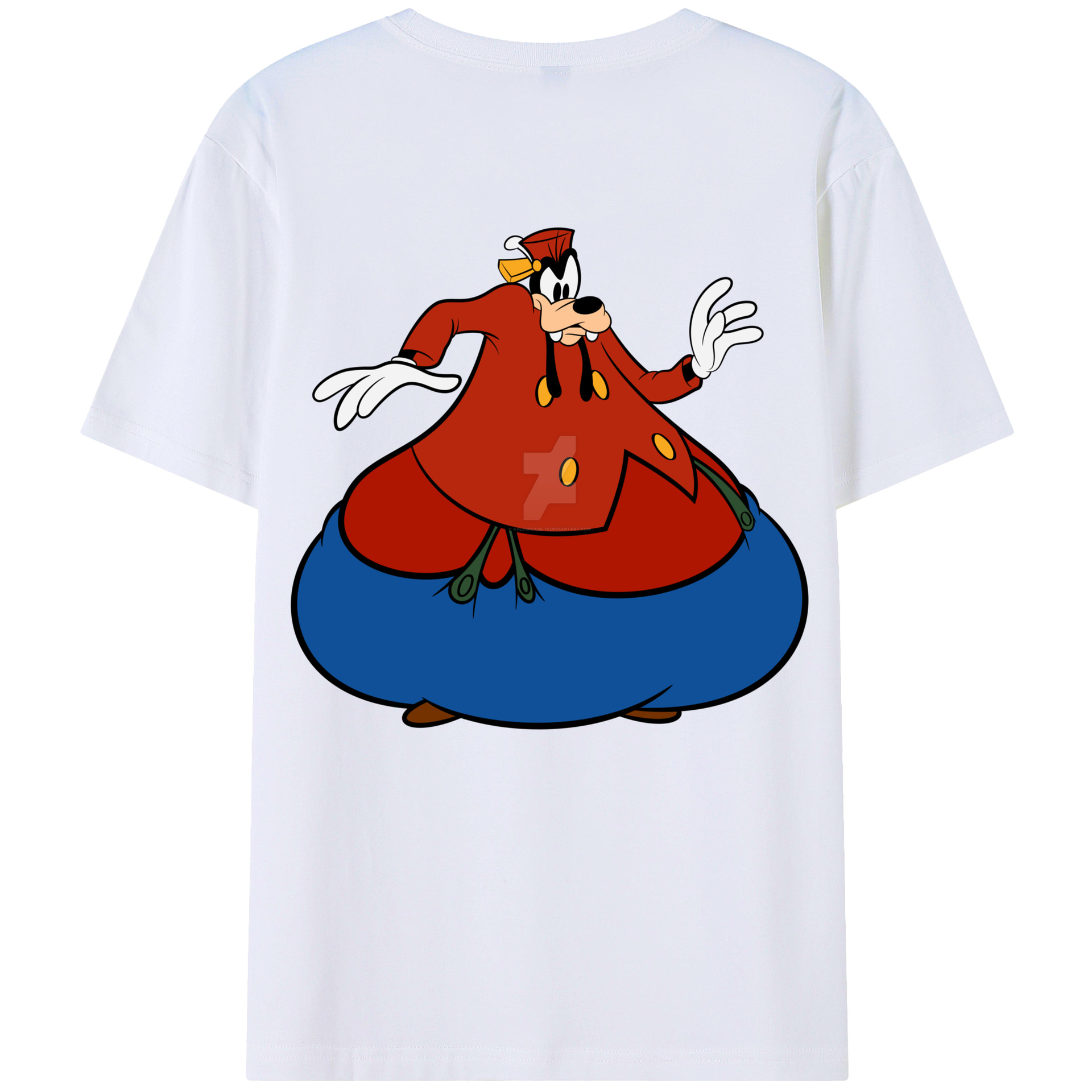 （画像用） ミッキーマウス Mickey Mouse レディース半袖Tシャツ(バックプリント)