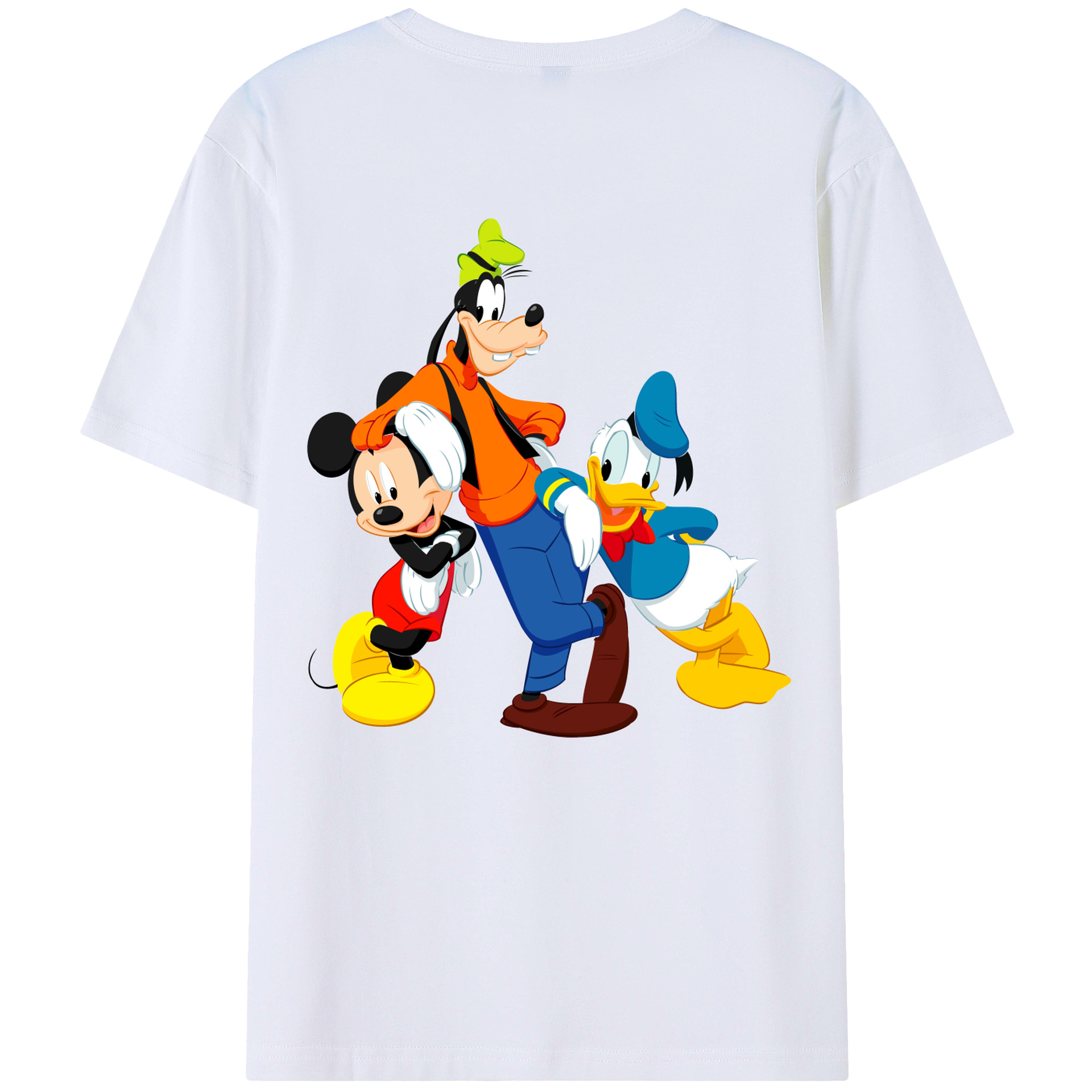 （画像用） ミッキーマウス Mickey Mouse レディース半袖Tシャツ(バックプリント)