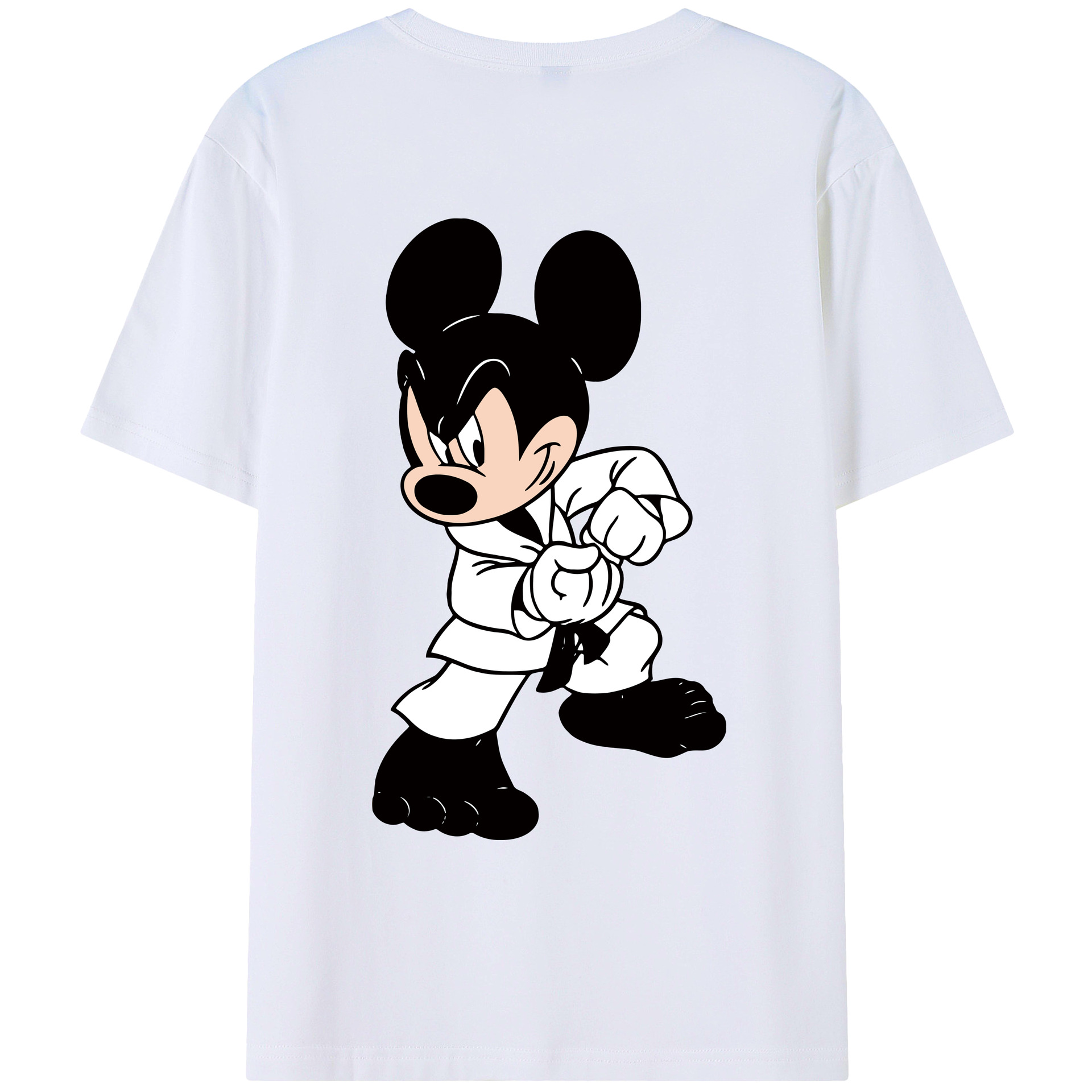 （画像用） ミッキーマウス Mickey Mouse レディース半袖Tシャツ(バックプリント)