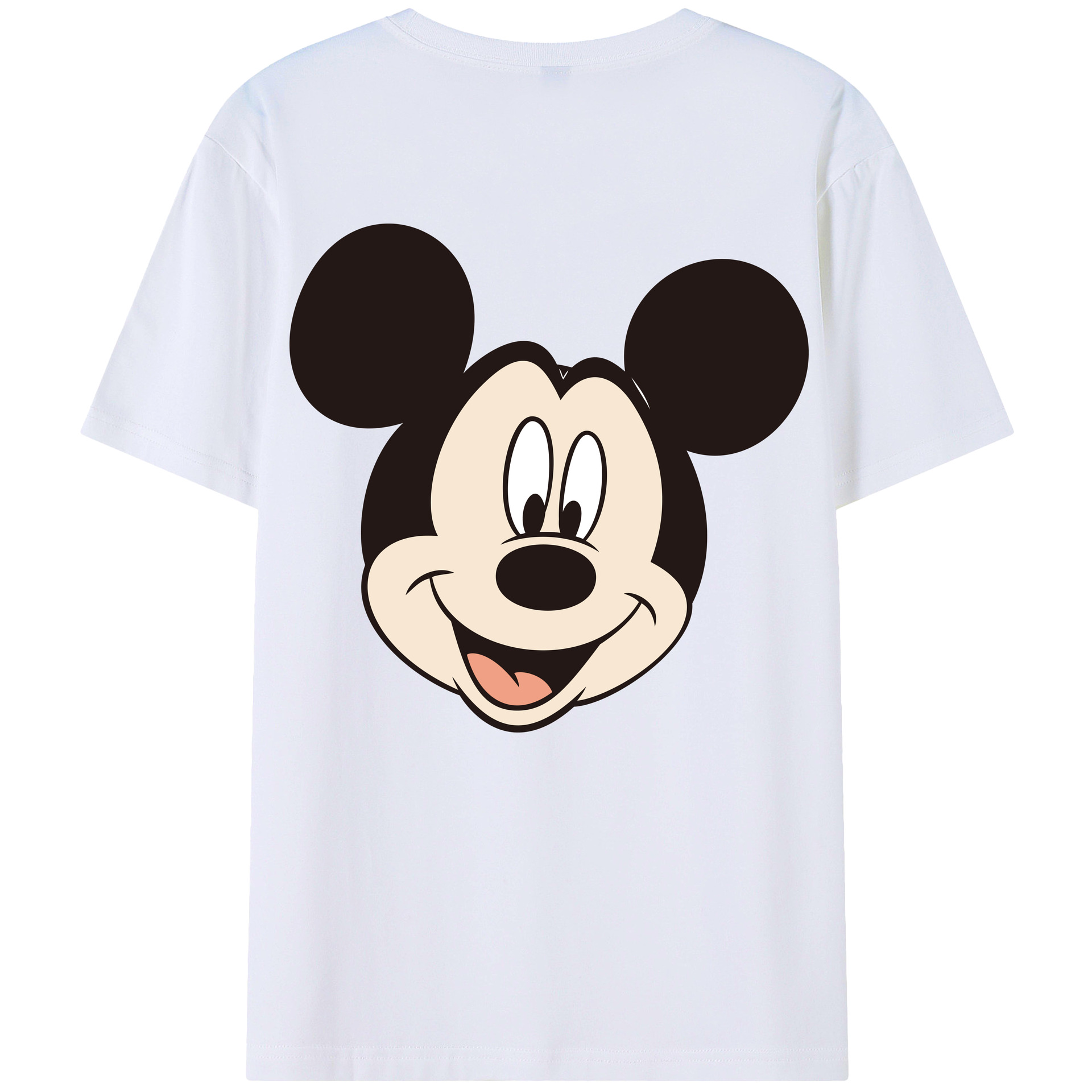 （画像用） ミッキーマウス Mickey Mouse レディース半袖Tシャツ(バックプリント)