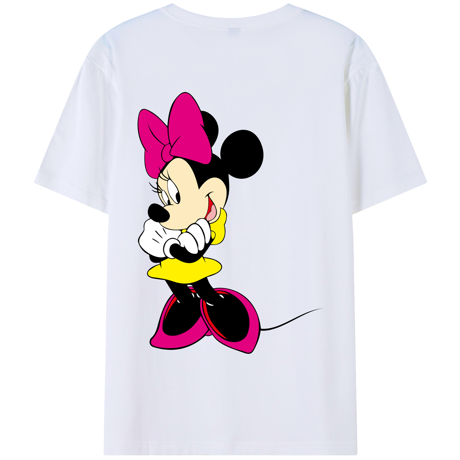（画像用） ミッキーマウス Mickey Mouse レディース半袖Tシャツ(バックプリント)