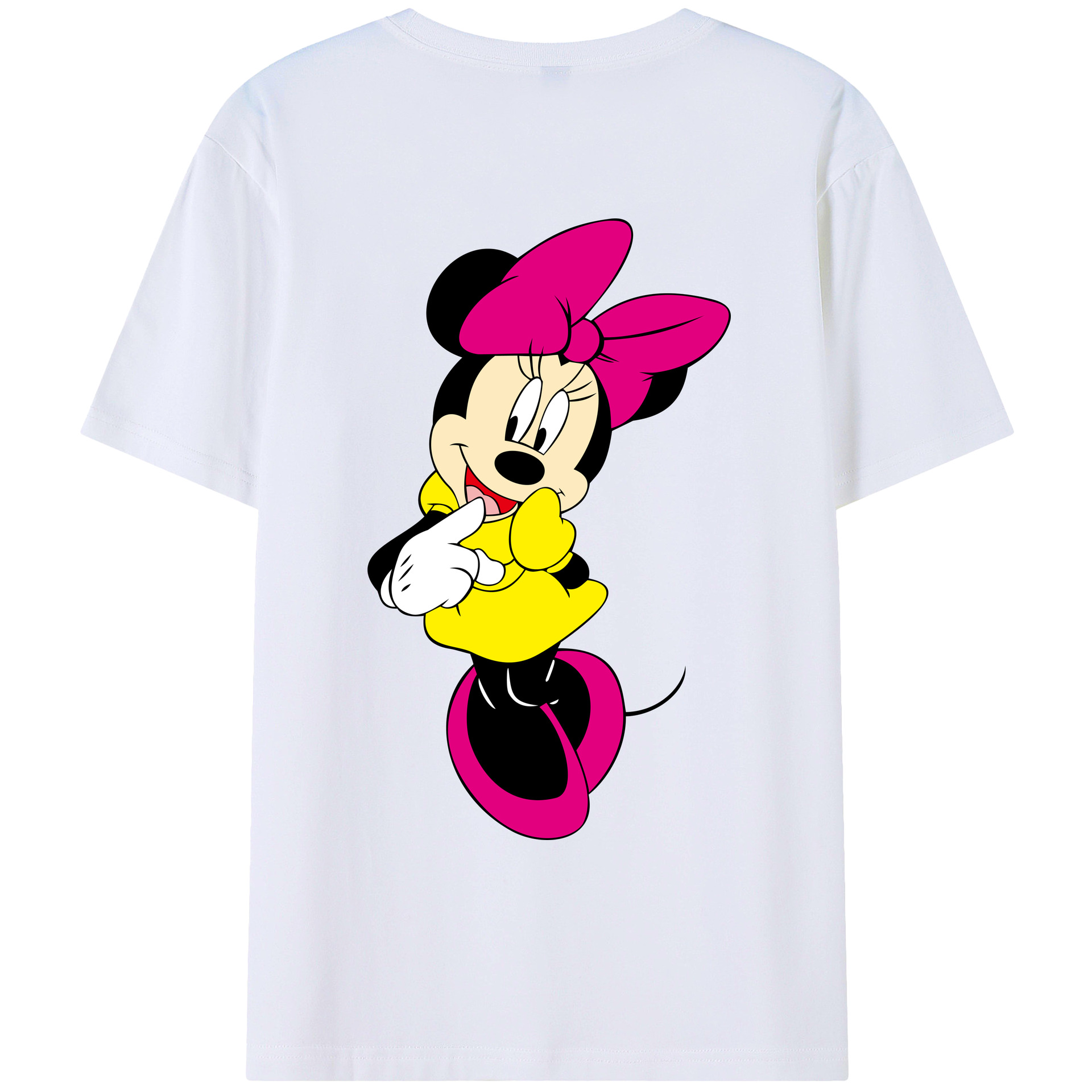 （画像用） ミッキーマウス Mickey Mouse レディース半袖Tシャツ(バックプリント)