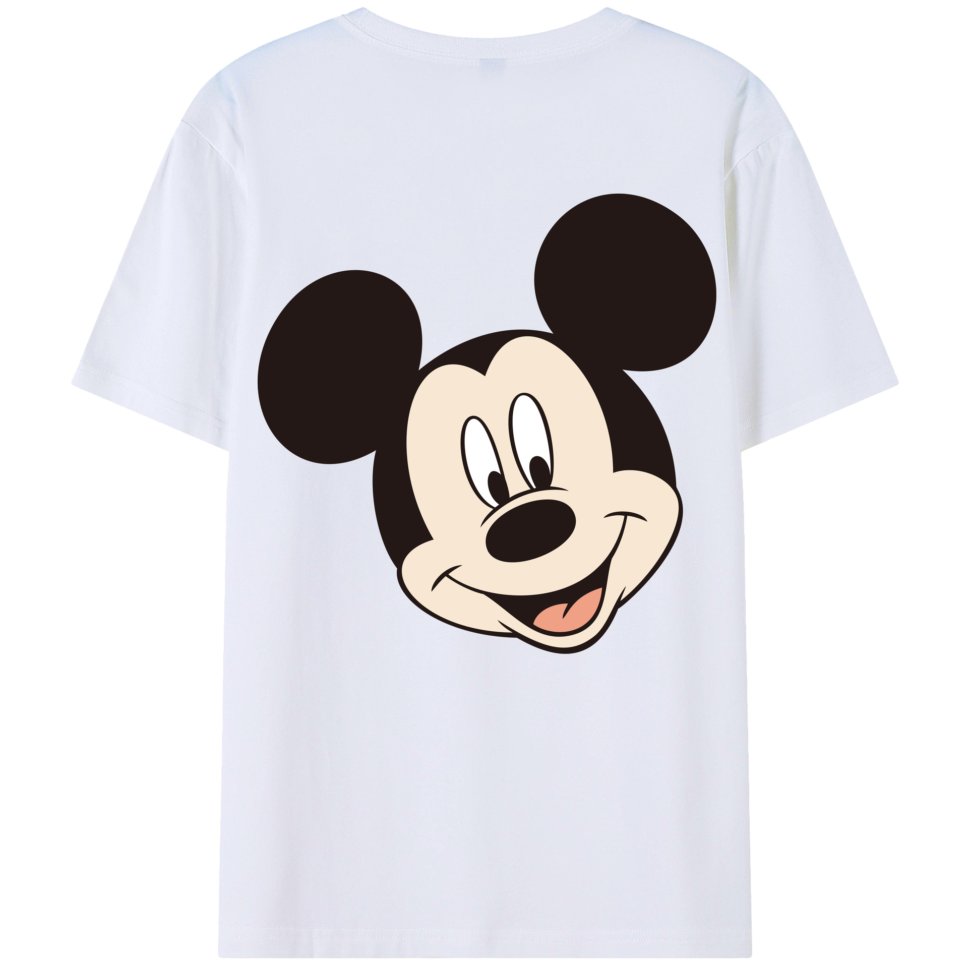 （画像用） ミッキーマウス Mickey Mouse レディース半袖Tシャツ(バックプリント)