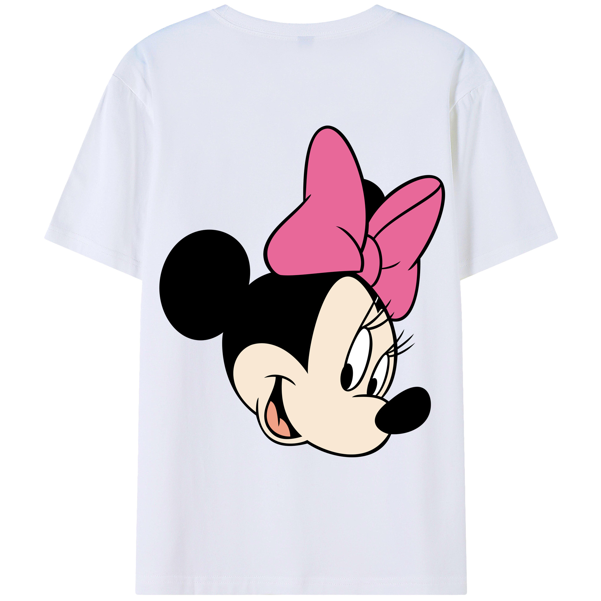 （画像用） ミッキーマウス Mickey Mouse レディース半袖Tシャツ(バックプリント)