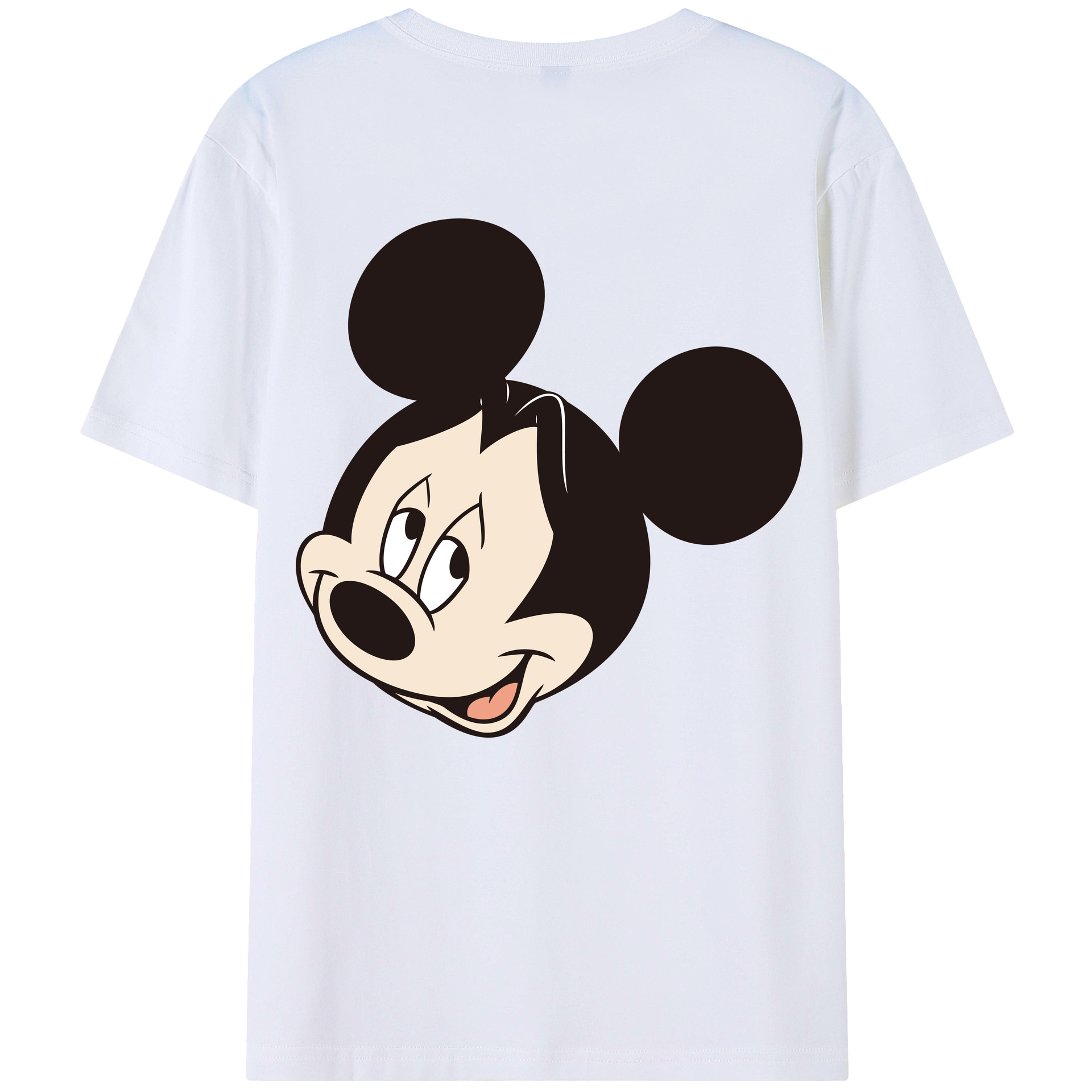 （画像用） ミッキーマウス Mickey Mouse レディース半袖Tシャツ(バックプリント)