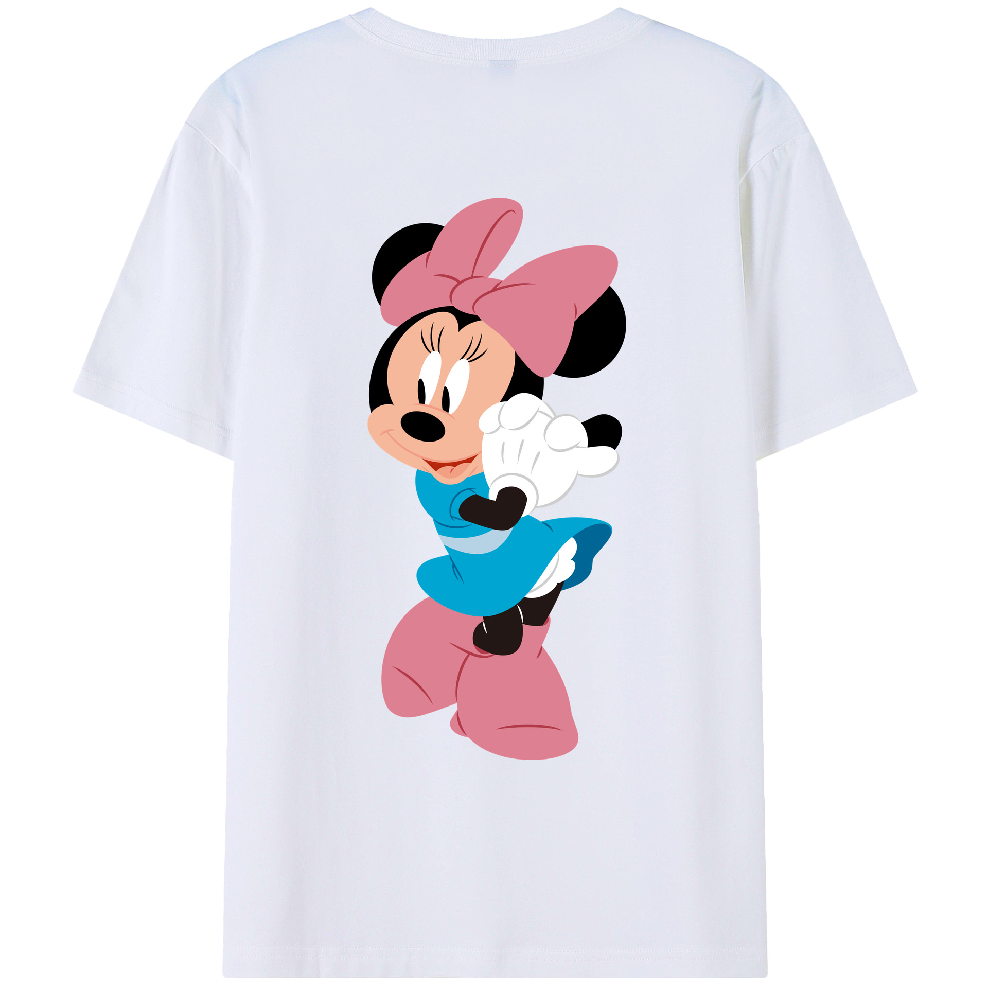 （画像用） ミッキーマウス Mickey Mouse レディース半袖Tシャツ(バックプリント)