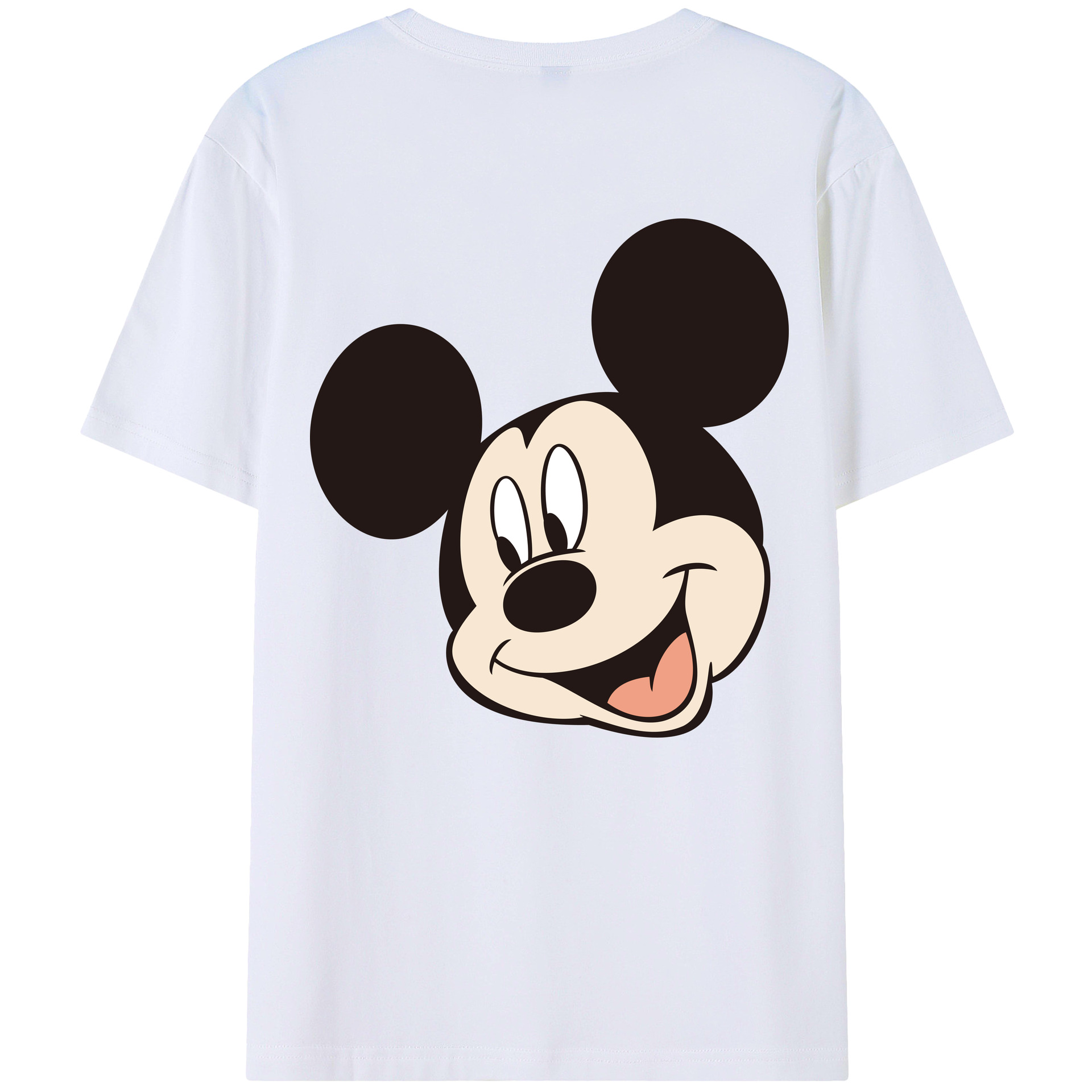 （画像用） ミッキーマウス Mickey Mouse レディース半袖Tシャツ(バックプリント)