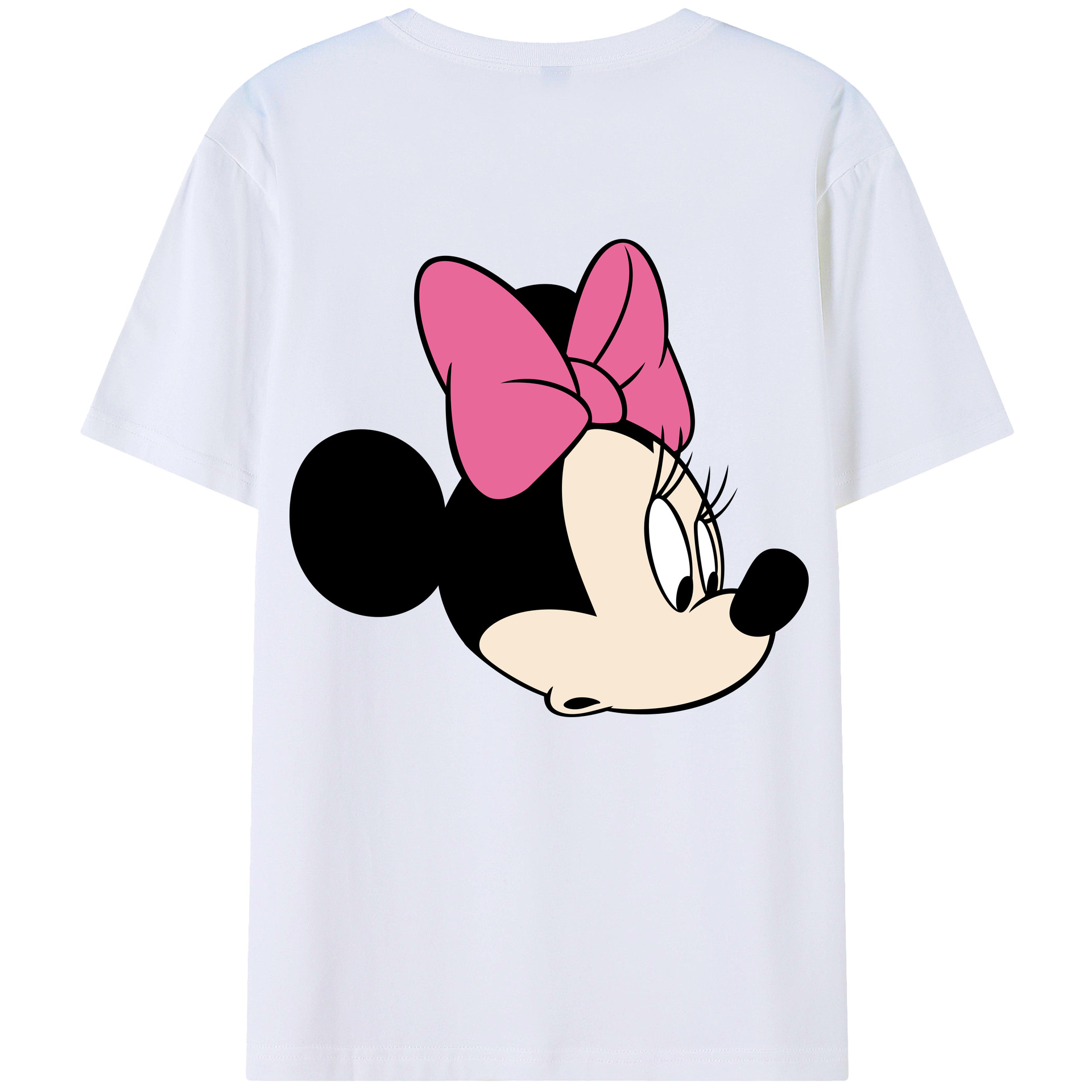 （画像用） ミッキーマウス Mickey Mouse レディース半袖Tシャツ(バックプリント)