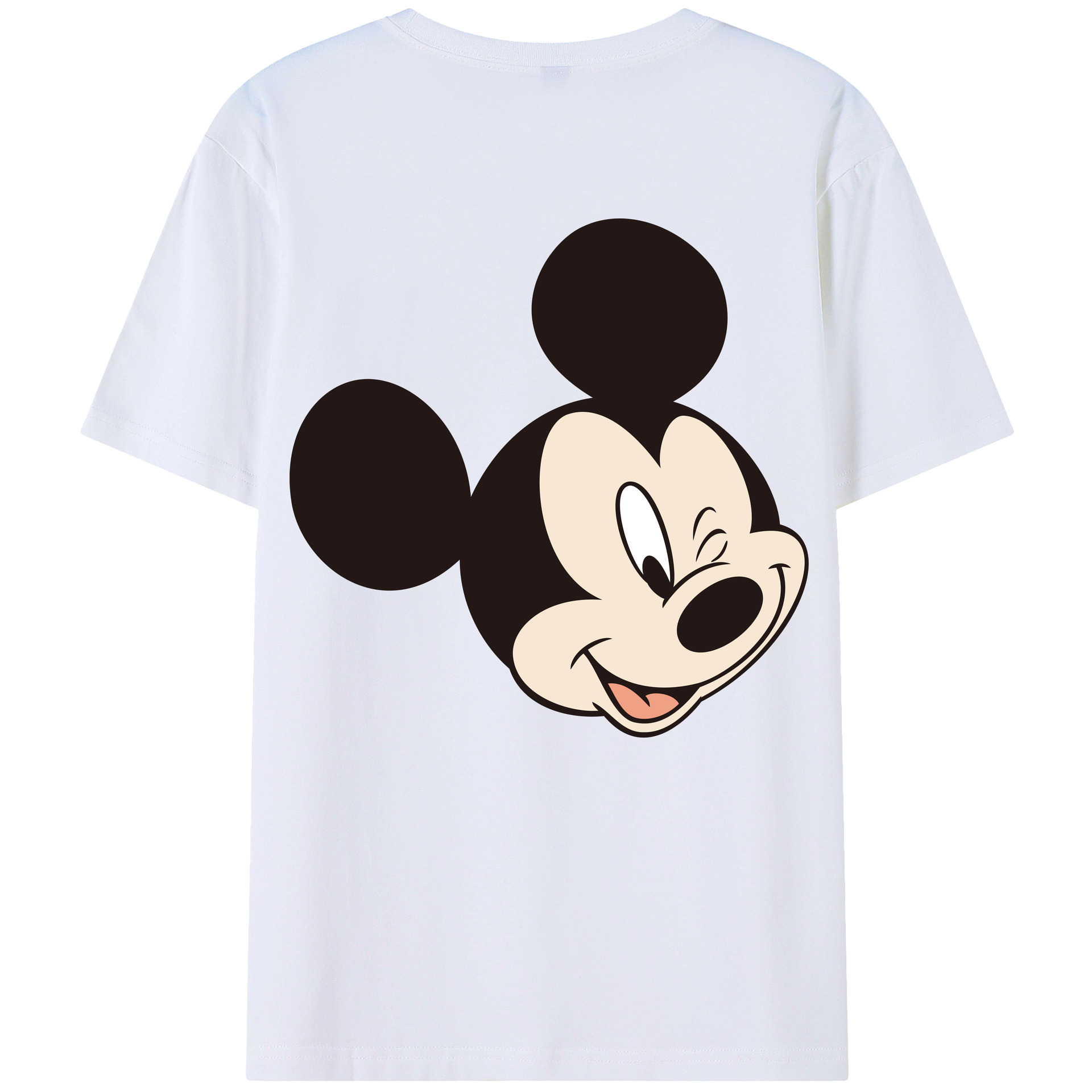 （画像用） ミッキーマウス Mickey Mouse レディース半袖Tシャツ(バックプリント)