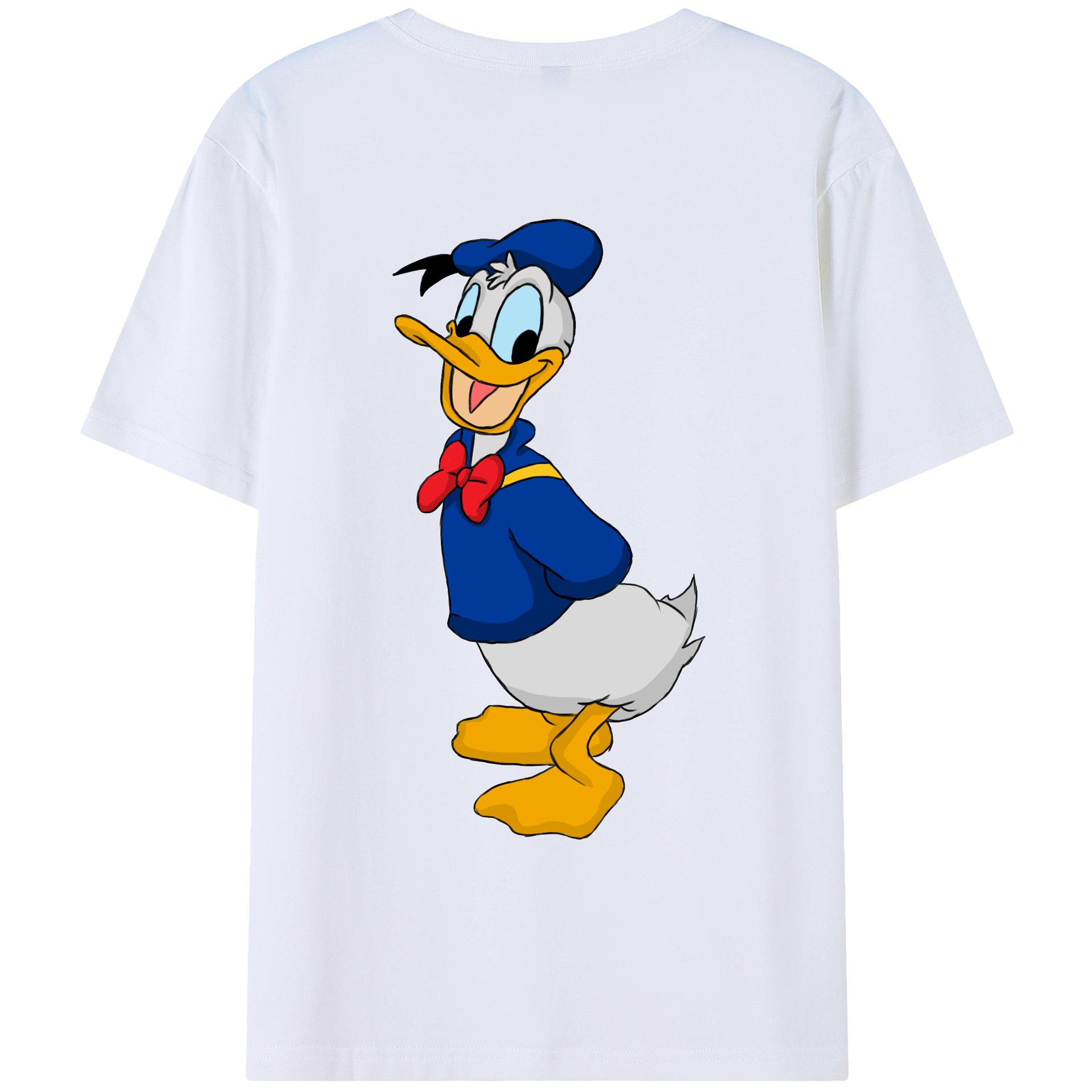 （画像用） ミッキーマウス Mickey Mouse レディース半袖Tシャツ(バックプリント)