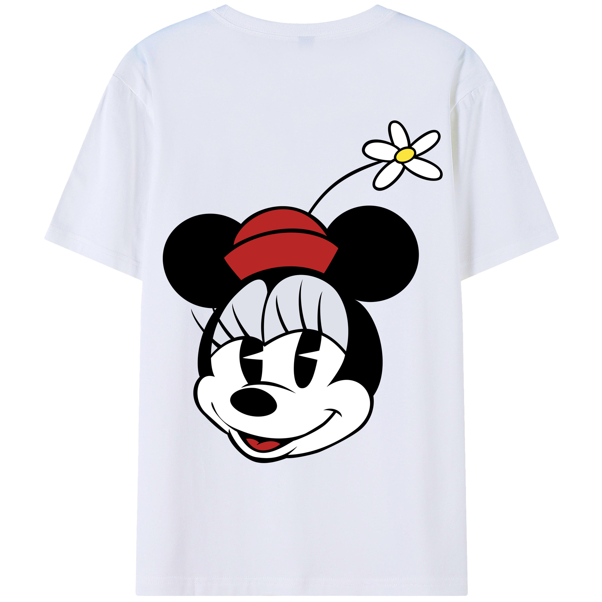 （画像用） ミッキーマウス Mickey Mouse レディース半袖Tシャツ(バックプリント)