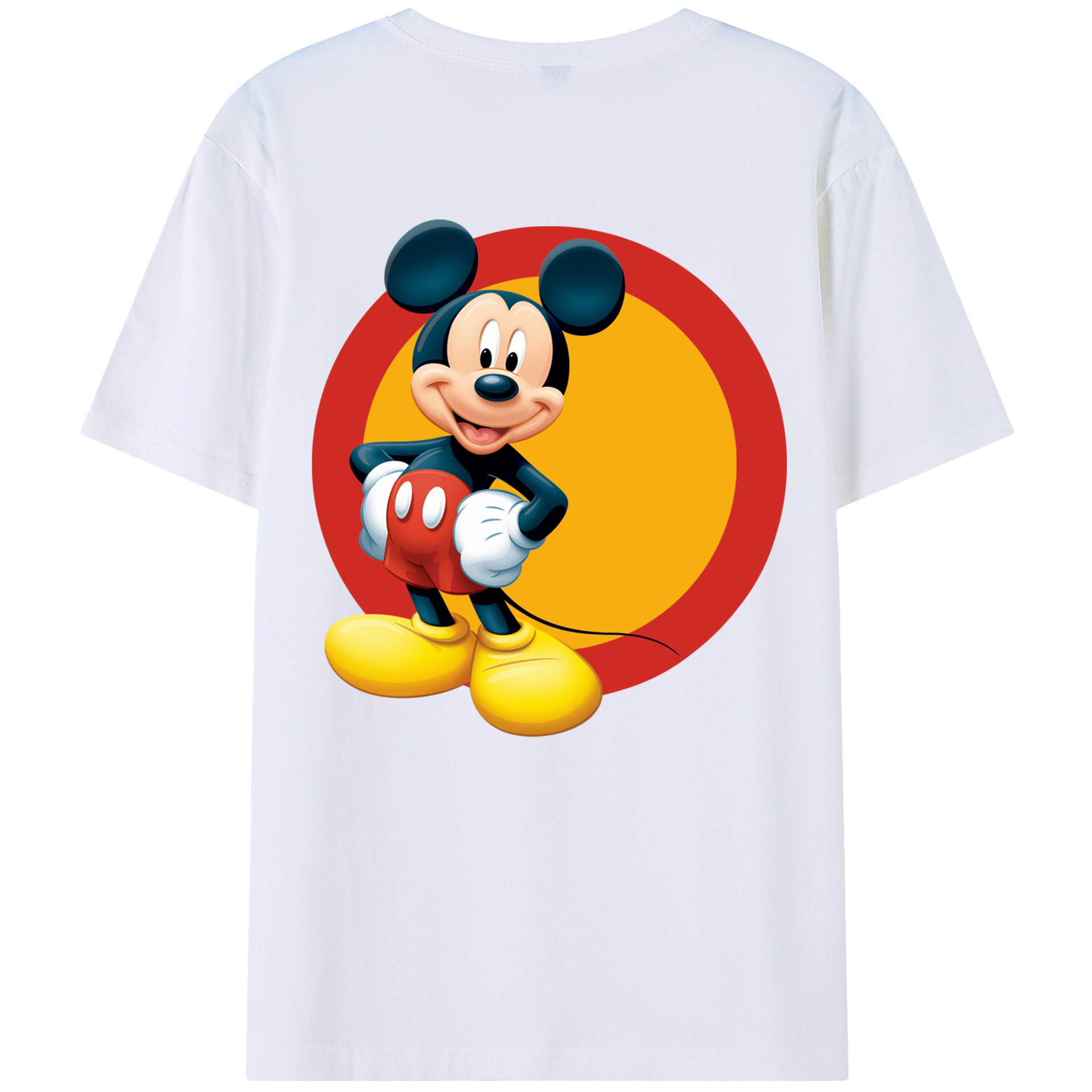 （画像用） ミッキーマウス Mickey Mouse レディース半袖Tシャツ(バックプリント)