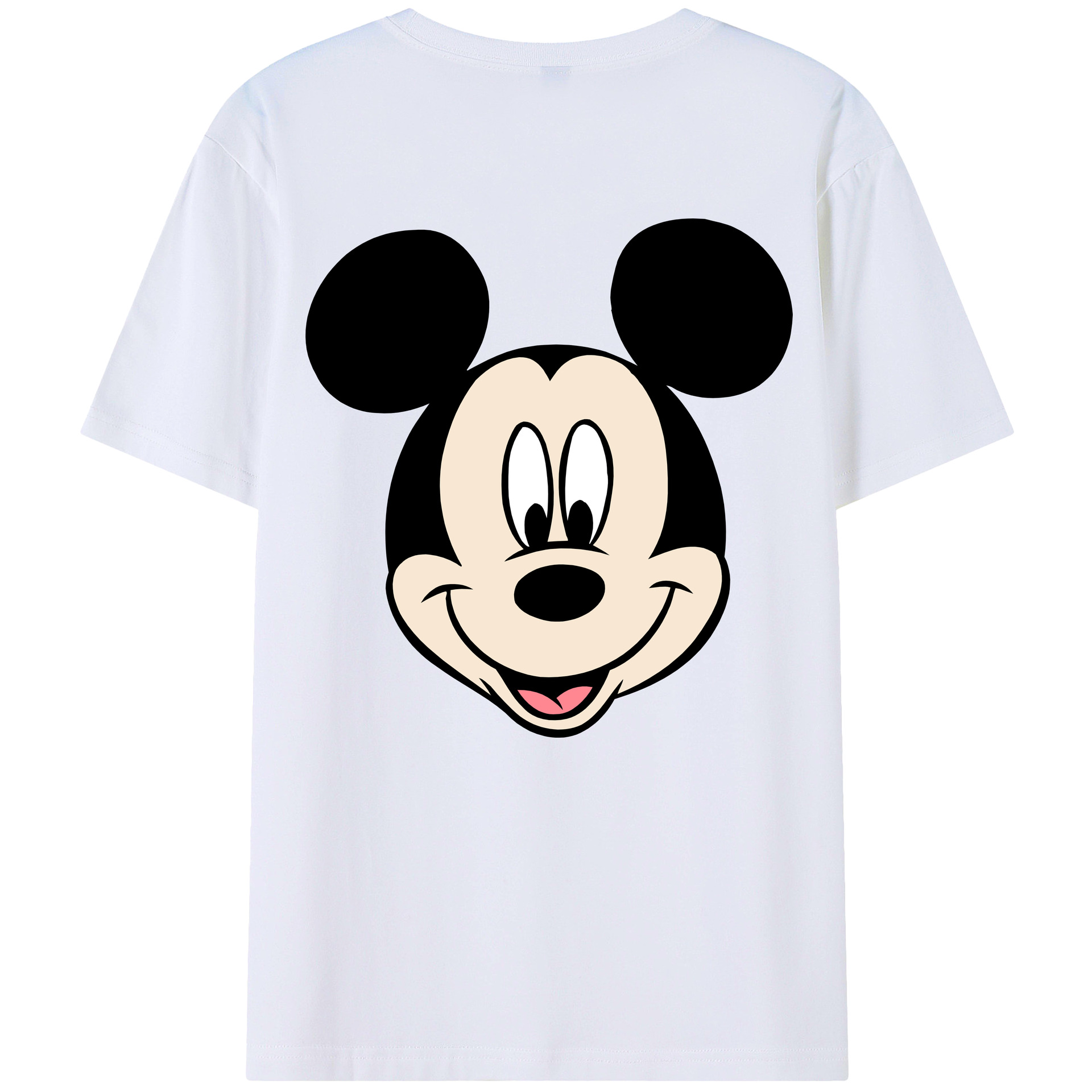 （画像用） ミッキーマウス Mickey Mouse レディース半袖Tシャツ(バックプリント)