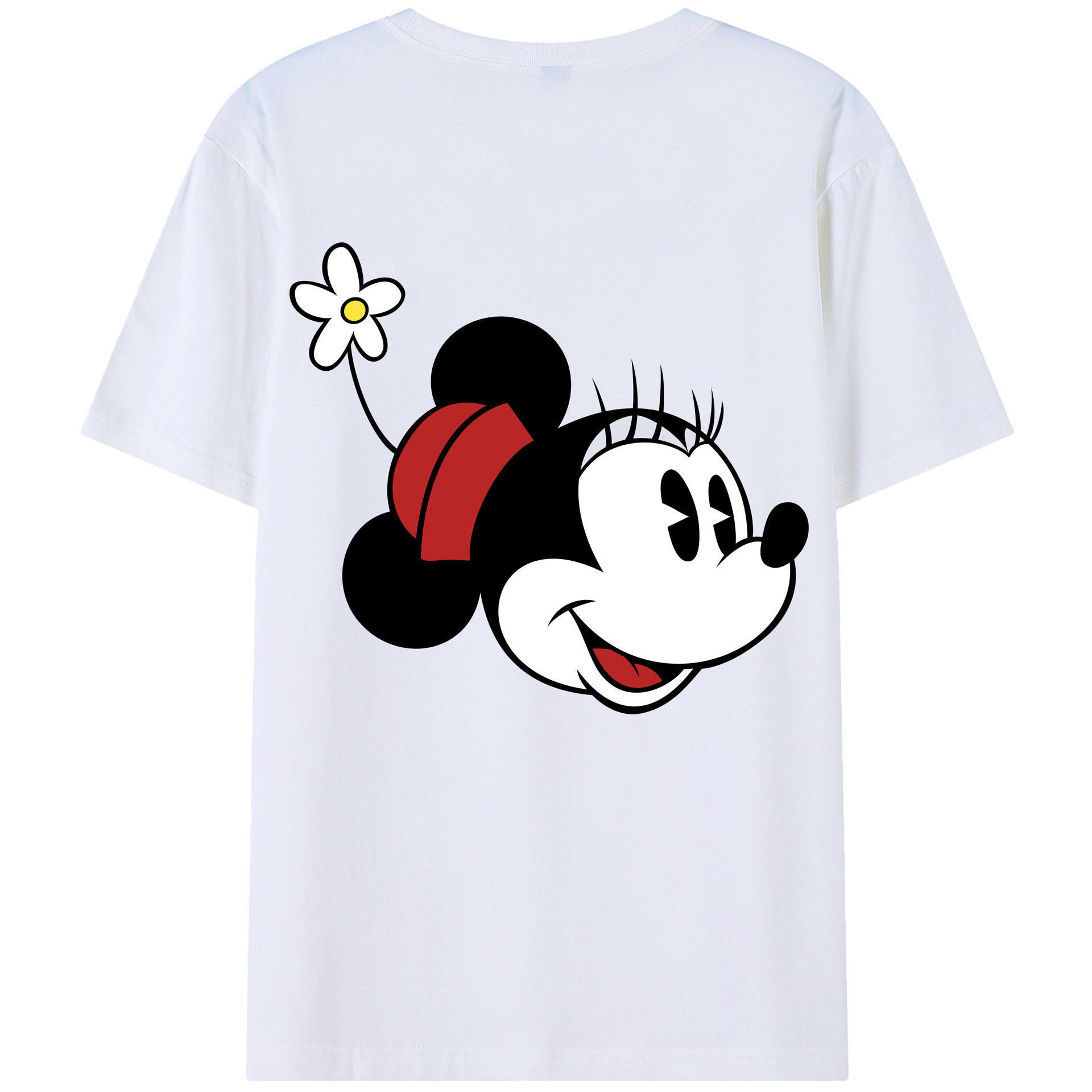 （画像用） ミッキーマウス Mickey Mouse レディース半袖Tシャツ(バックプリント)