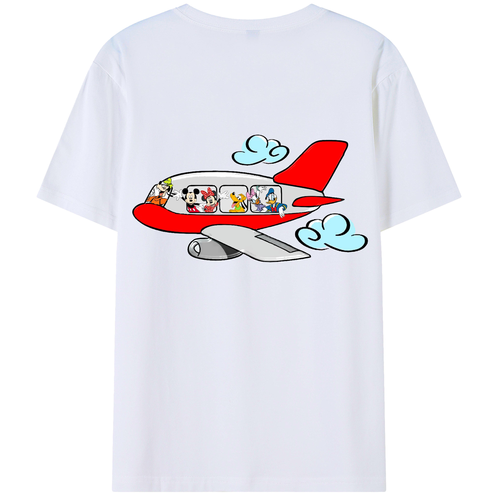 （画像用） ミッキーマウス Mickey Mouse レディース半袖Tシャツ(バックプリント)