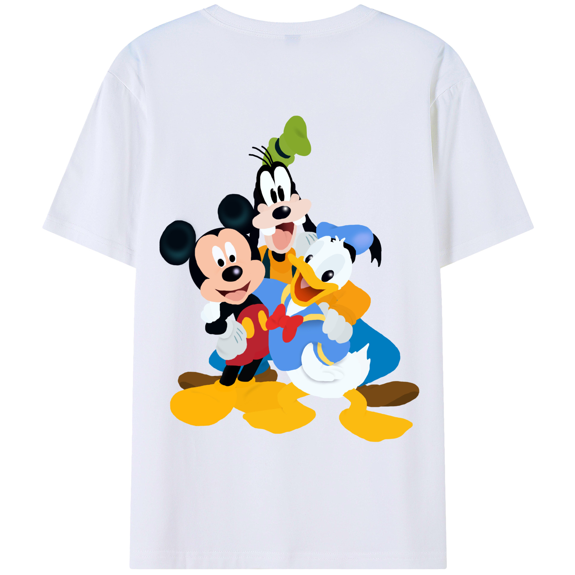 （画像用） ミッキーマウス Mickey Mouse レディース半袖Tシャツ(バックプリント)