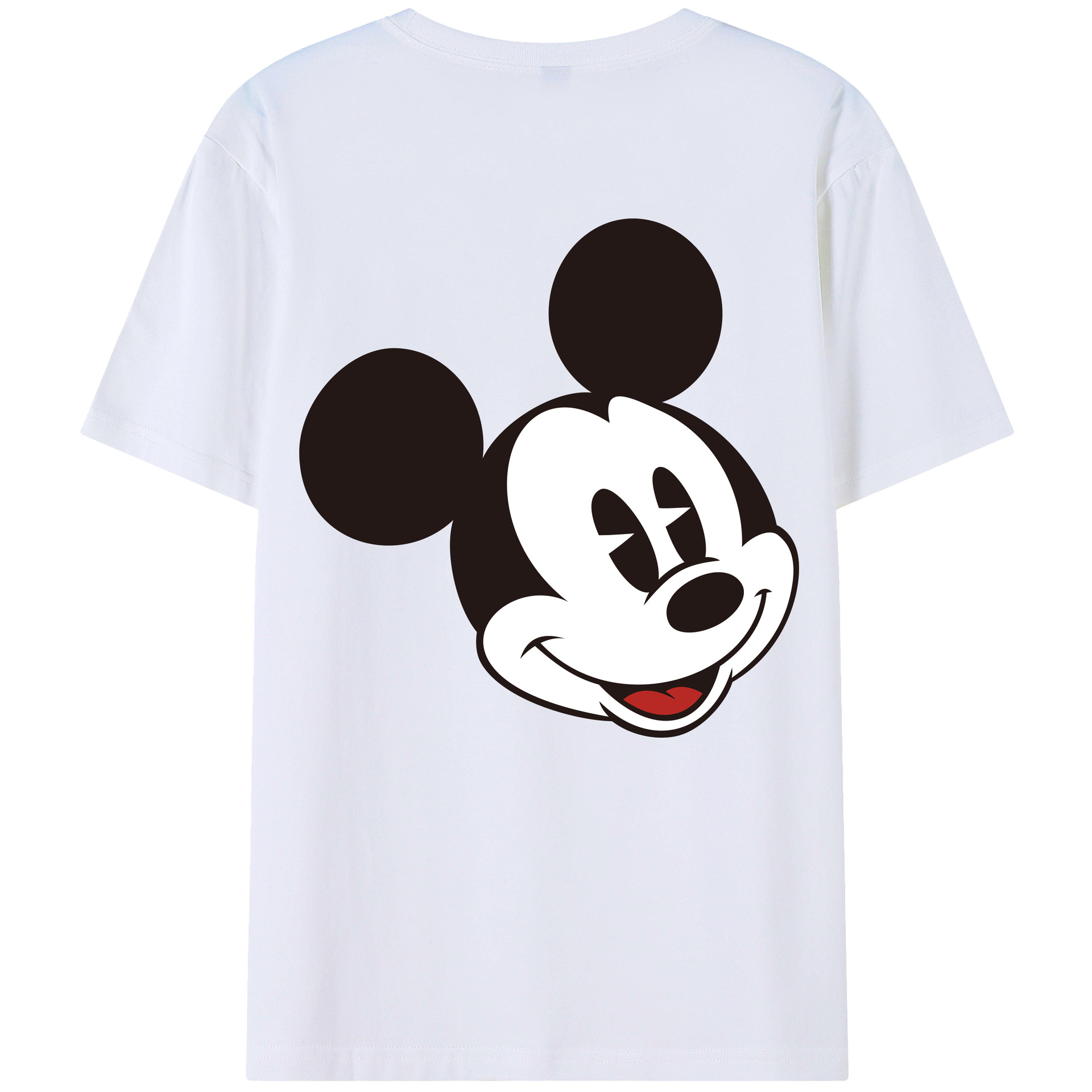 （画像用） ミッキーマウス Mickey Mouse レディース半袖Tシャツ(バックプリント)