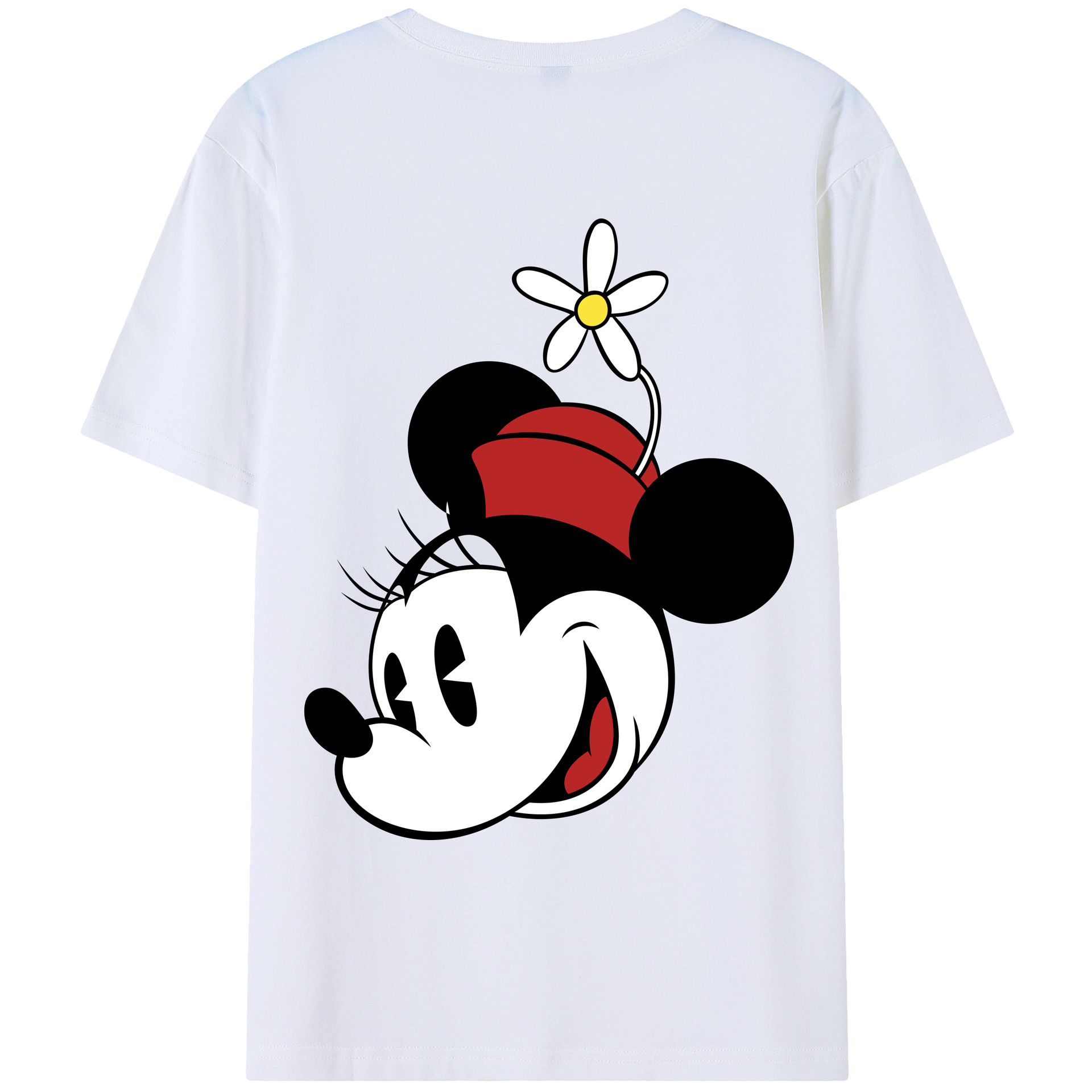 （画像用） ミッキーマウス Mickey Mouse レディース半袖Tシャツ(バックプリント)