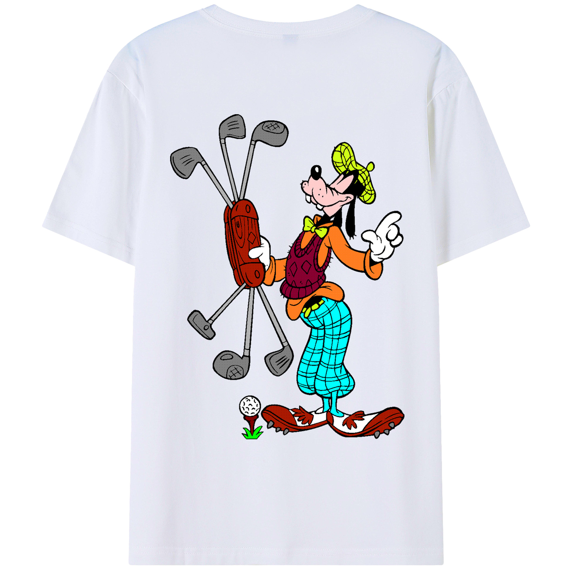 （画像用） ミッキーマウス Mickey Mouse レディース半袖Tシャツ(バックプリント)