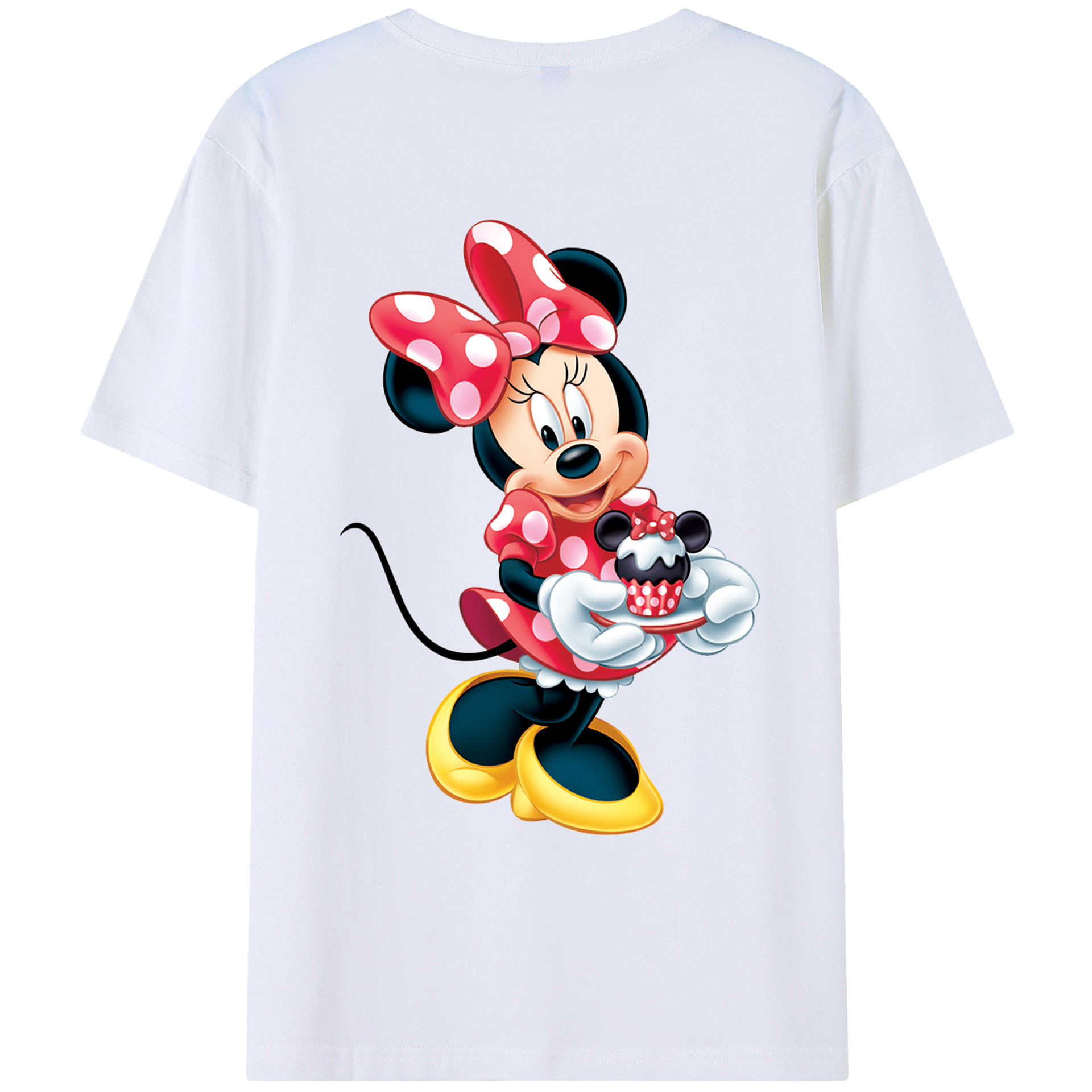 （画像用） ミッキーマウス Mickey Mouse レディース半袖Tシャツ(バックプリント)