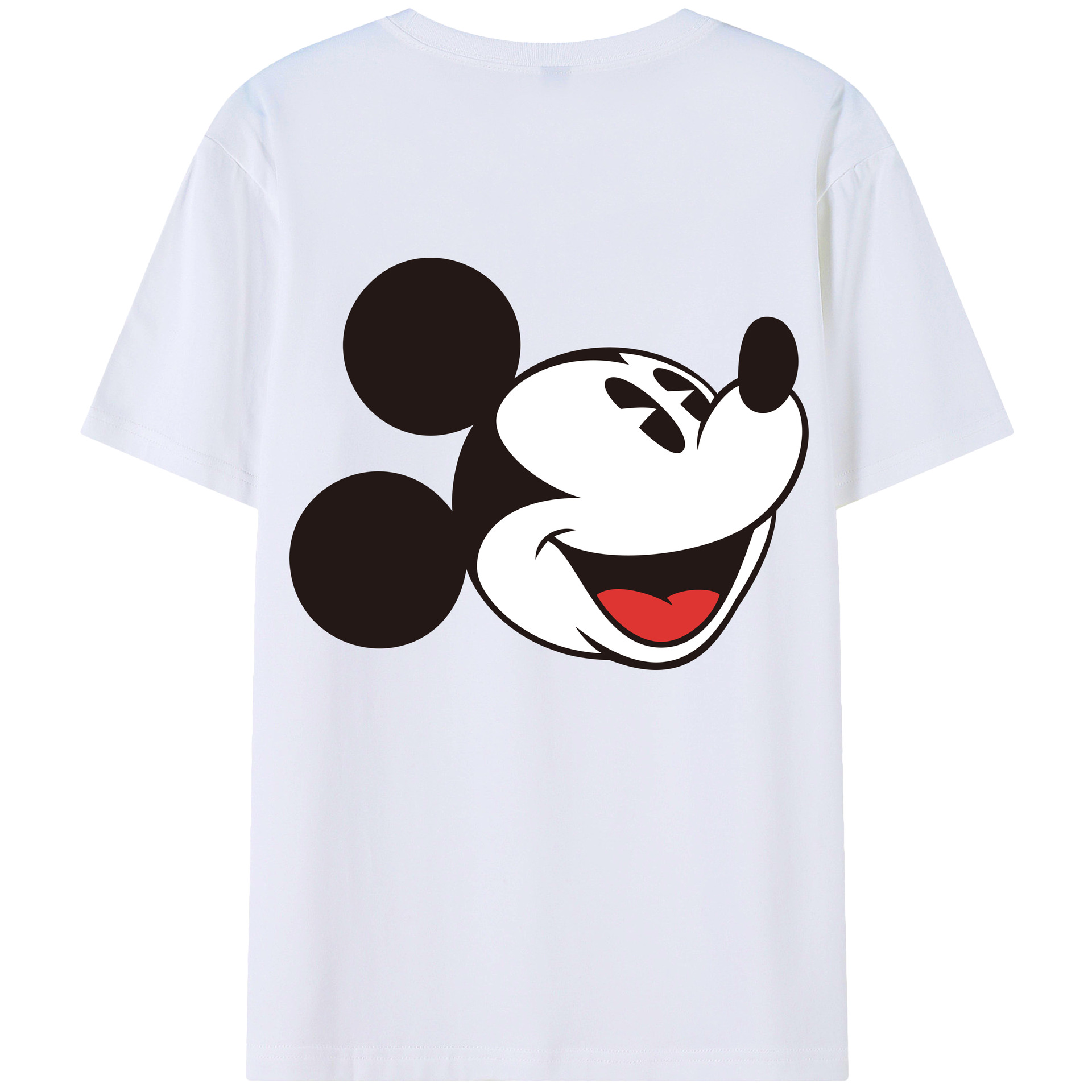 （画像用） ミッキーマウス Mickey Mouse レディース半袖Tシャツ(バックプリント)