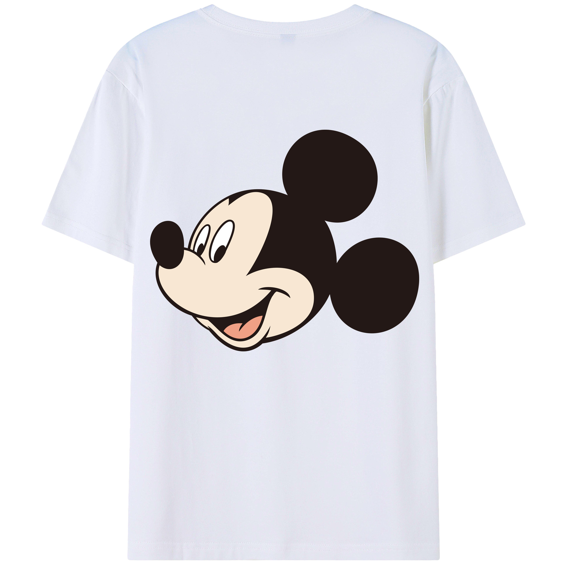 （画像用） ミッキーマウス Mickey Mouse レディース半袖Tシャツ(バックプリント)