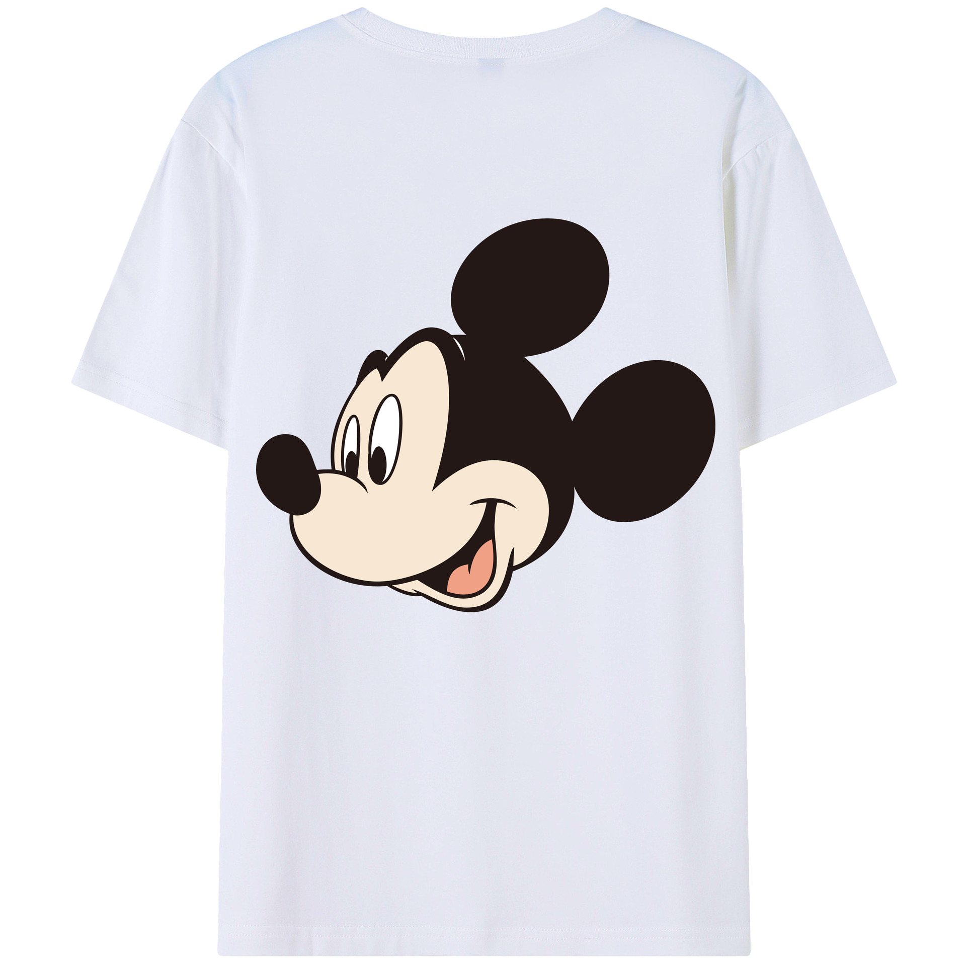 （画像用） ミッキーマウス Mickey Mouse レディース半袖Tシャツ(バックプリント)