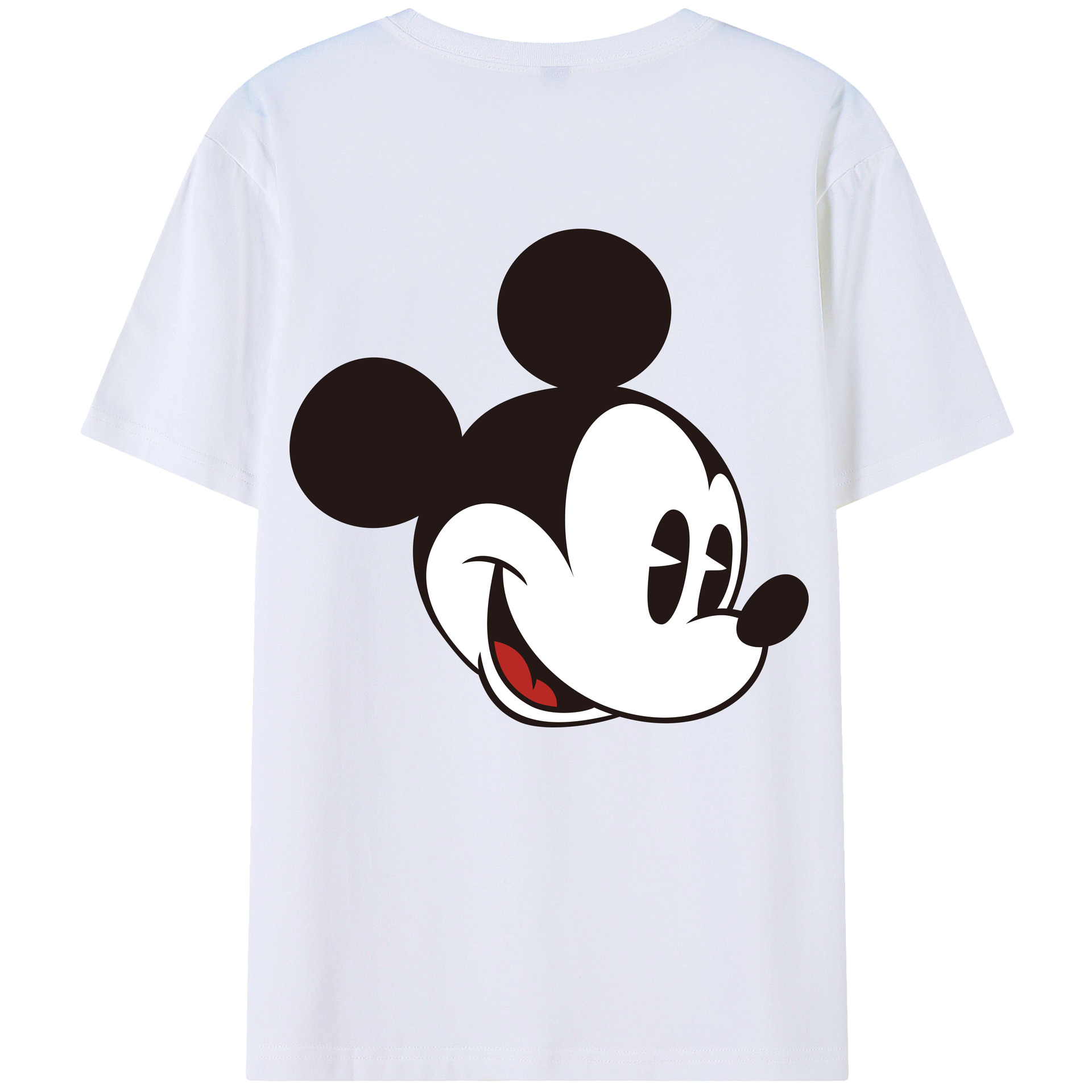 （画像用） ミッキーマウス Mickey Mouse レディース半袖Tシャツ(バックプリント)
