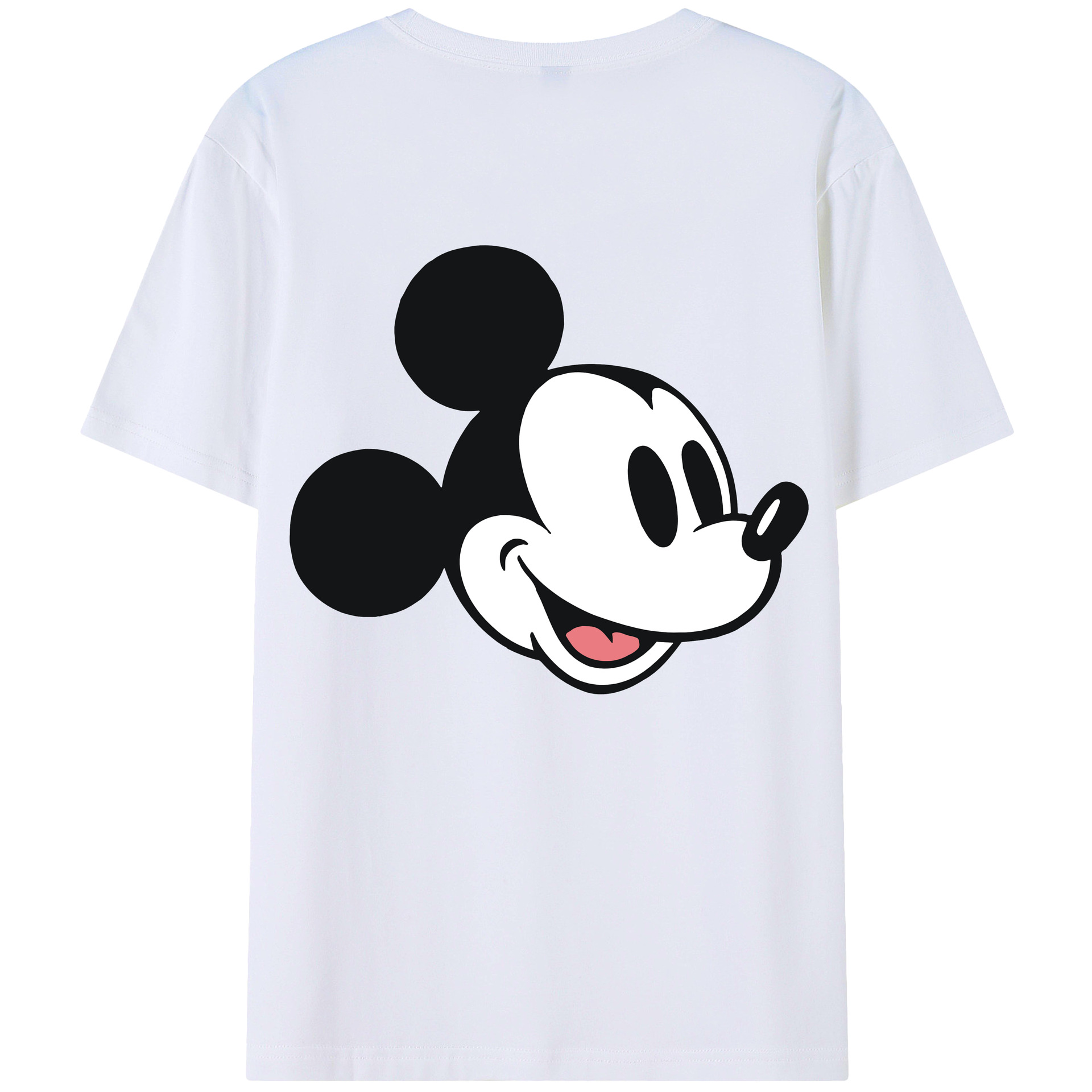 （画像用） ミッキーマウス Mickey Mouse レディース半袖Tシャツ(バックプリント)