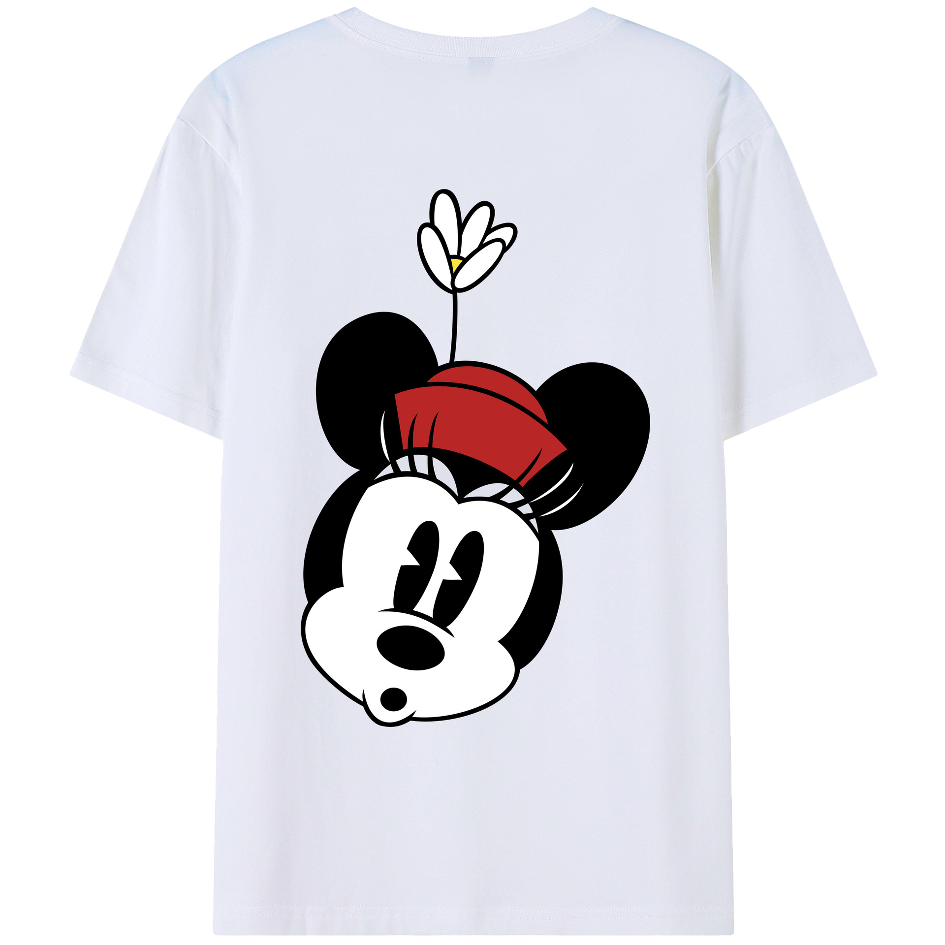 （画像用） ミッキーマウス Mickey Mouse レディース半袖Tシャツ(バックプリント)