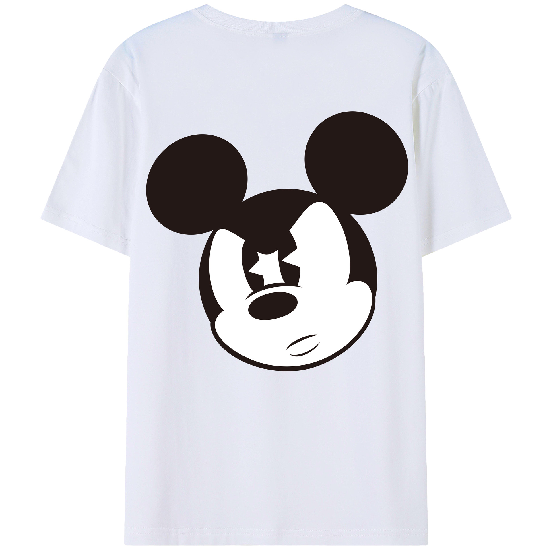 （画像用） ミッキーマウス Mickey Mouse レディース半袖Tシャツ(バックプリント)
