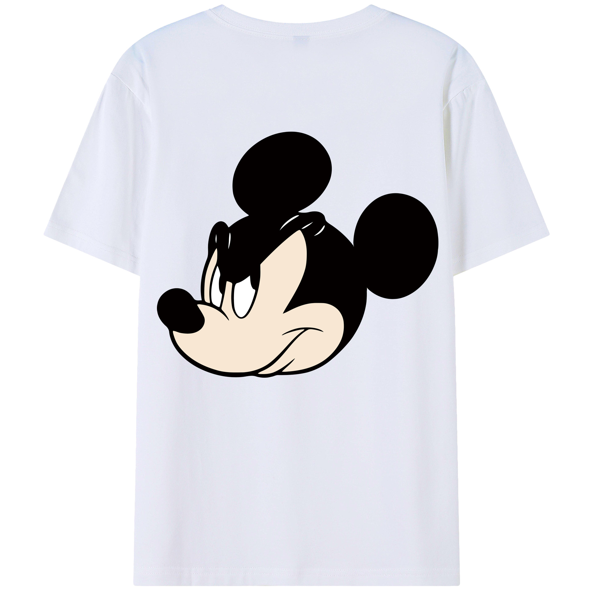 （画像用） ミッキーマウス Mickey Mouse レディース半袖Tシャツ(バックプリント)