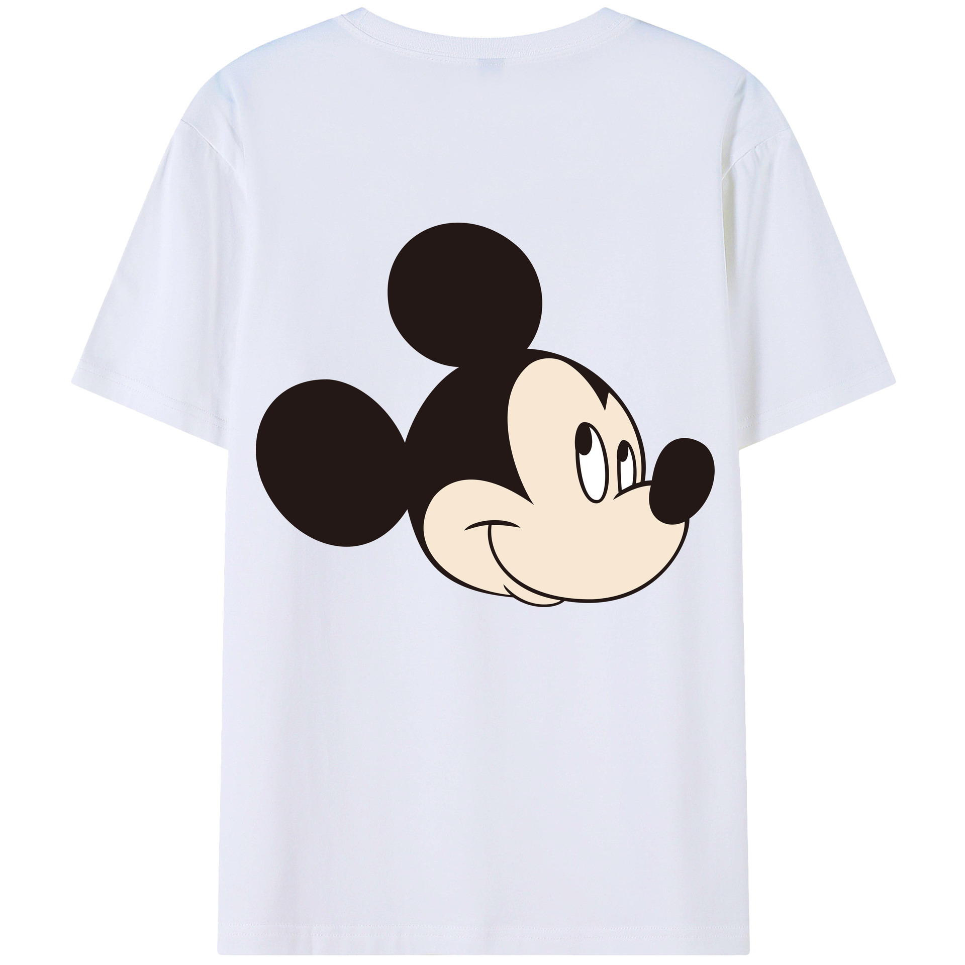 （画像用） ミッキーマウス Mickey Mouse レディース半袖Tシャツ(バックプリント)