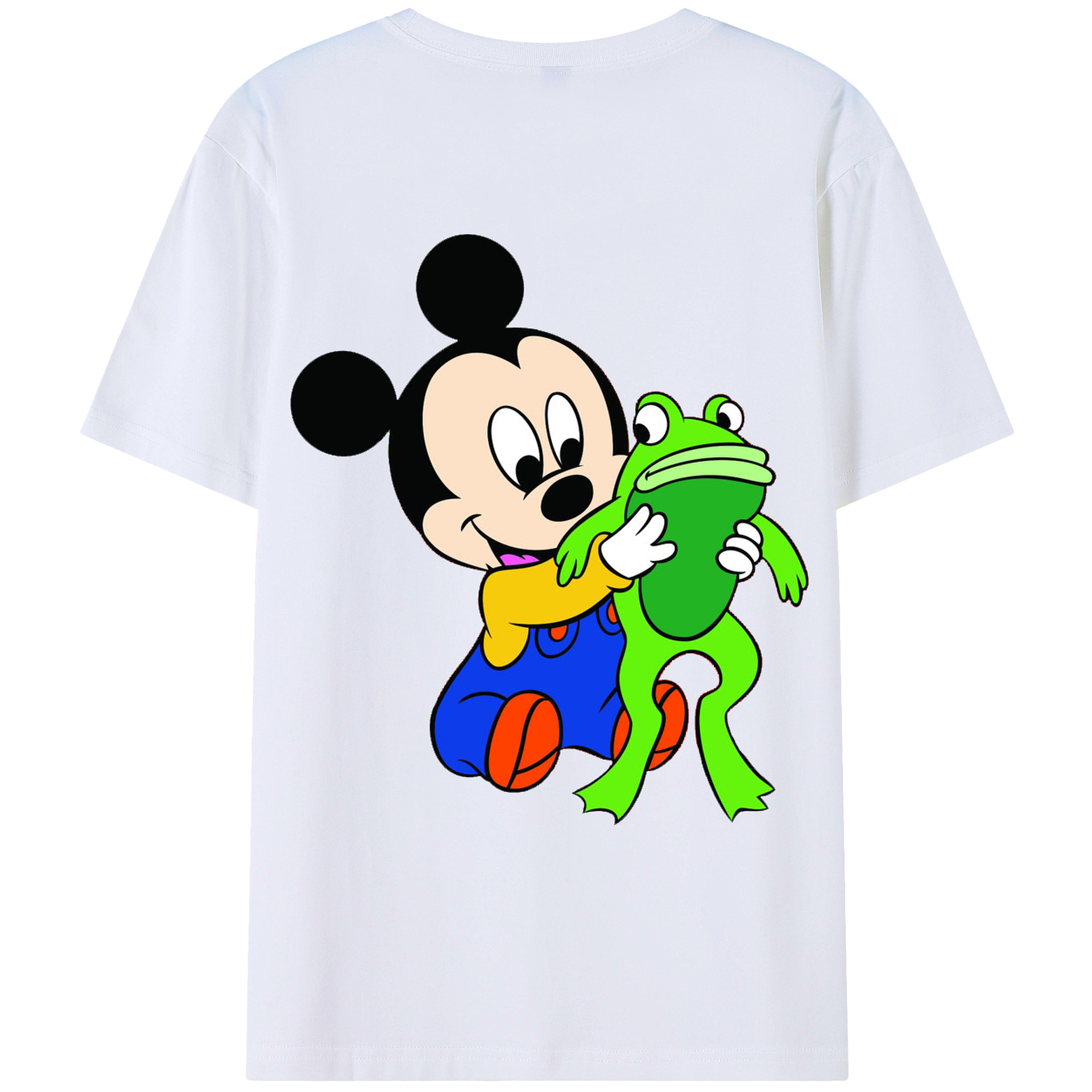 （画像用） ミッキーマウス Mickey Mouse レディース半袖Tシャツ(バックプリント)