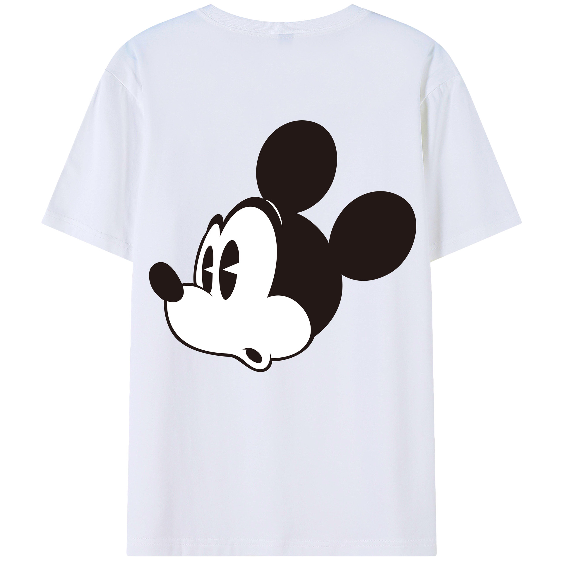 （画像用） ミッキーマウス Mickey Mouse レディース半袖Tシャツ(バックプリント)