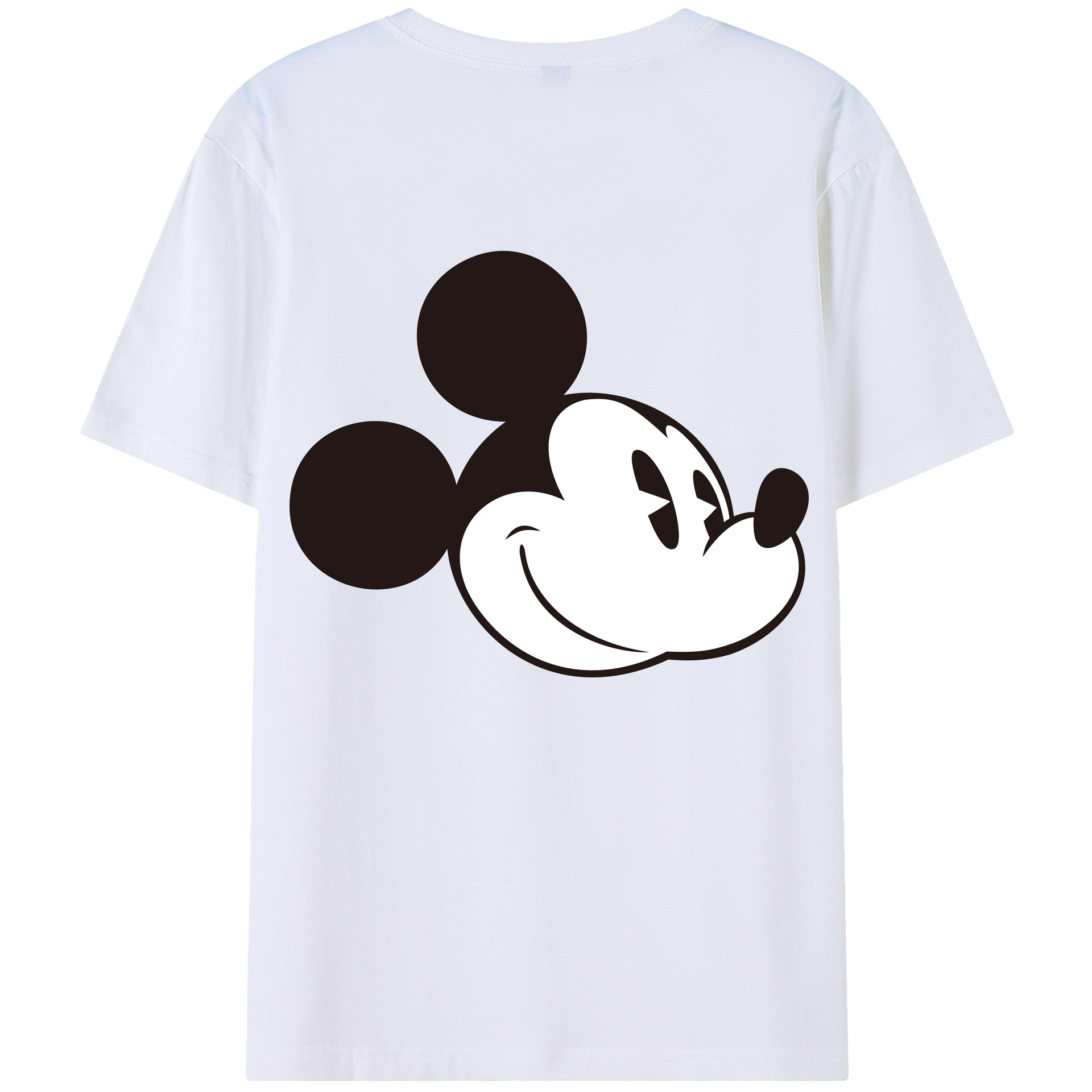（画像用） ミッキーマウス Mickey Mouse レディース半袖Tシャツ(バックプリント)
