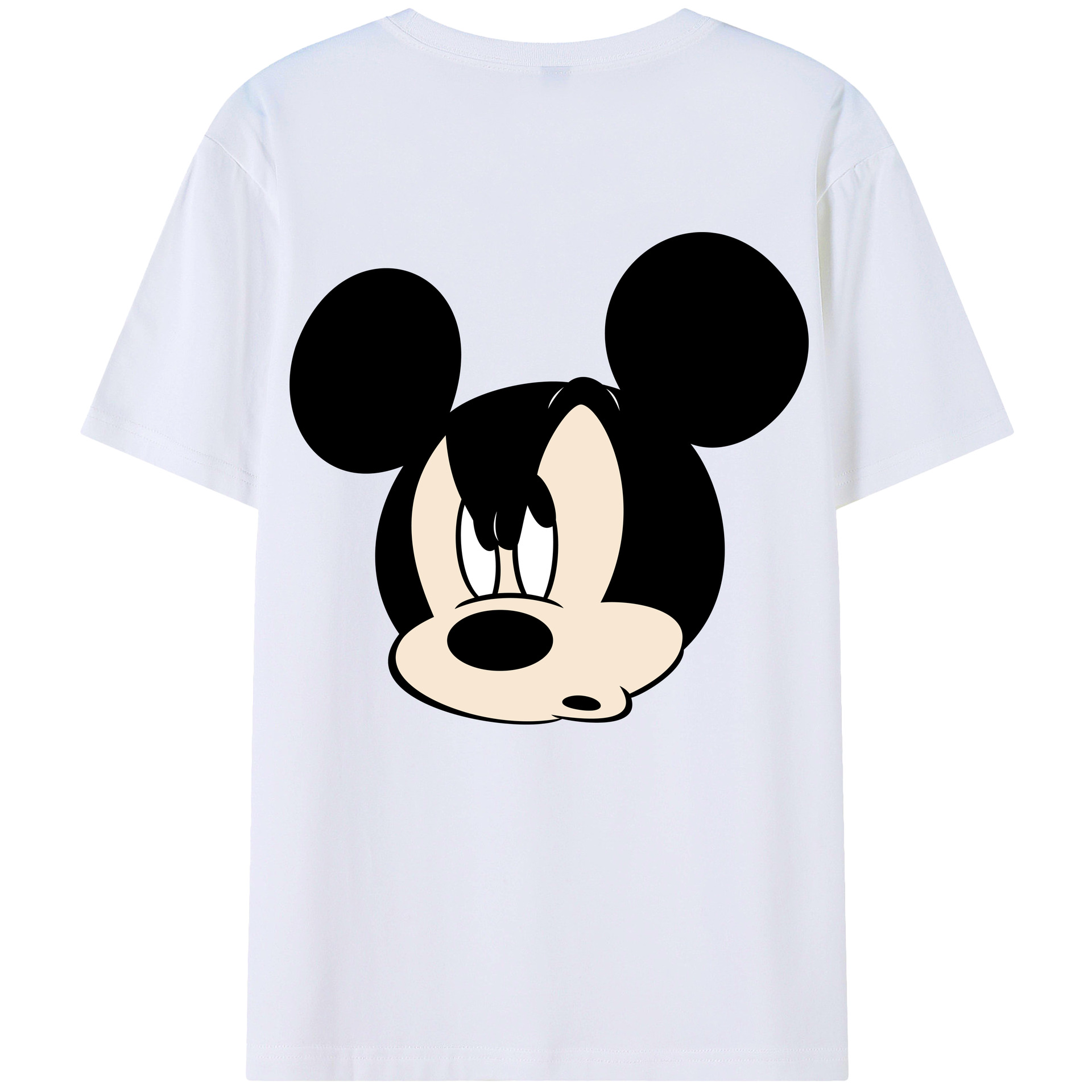 （画像用） ミッキーマウス Mickey Mouse レディース半袖Tシャツ(バックプリント)
