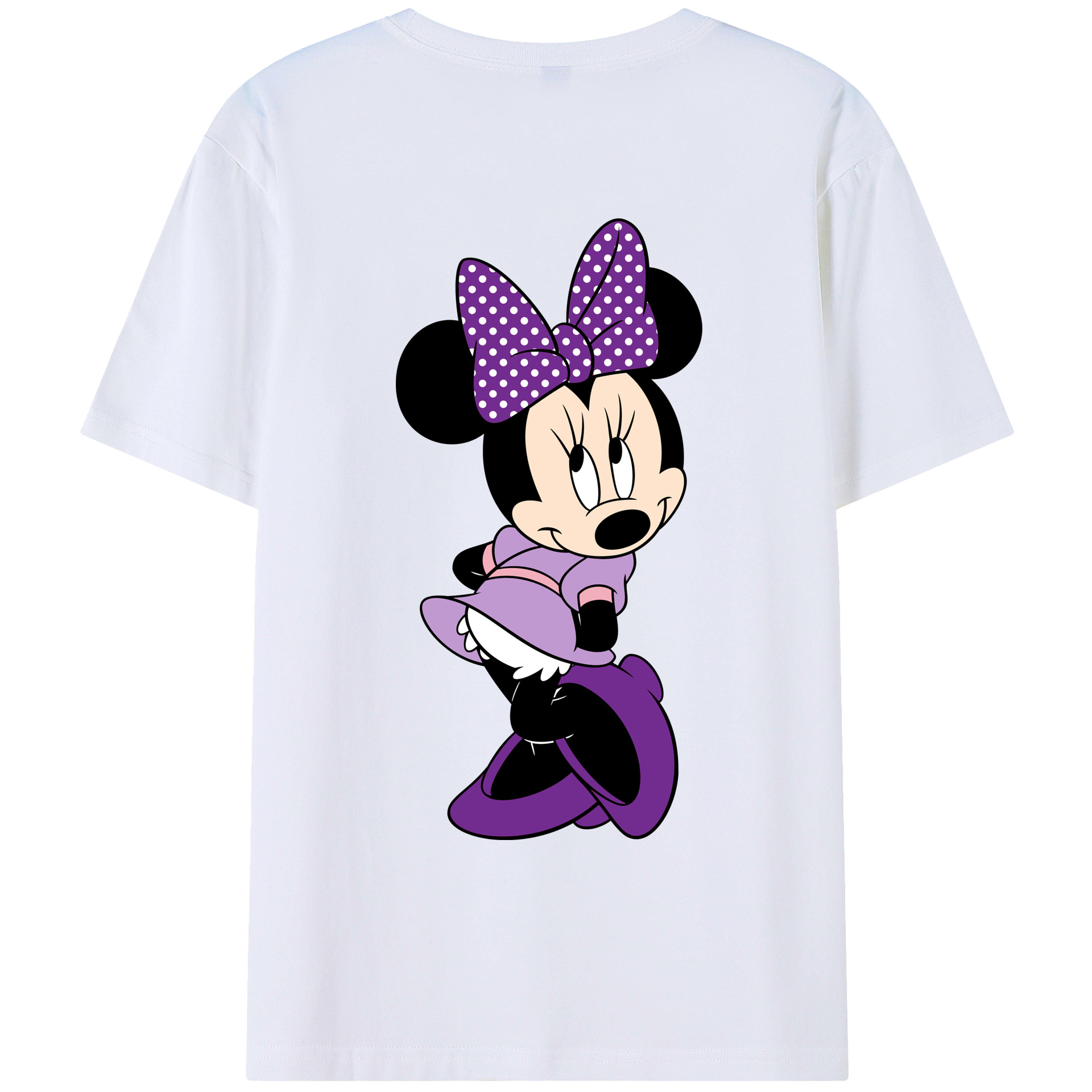 （画像用） ミッキーマウス Mickey Mouse レディース半袖Tシャツ(バックプリント)