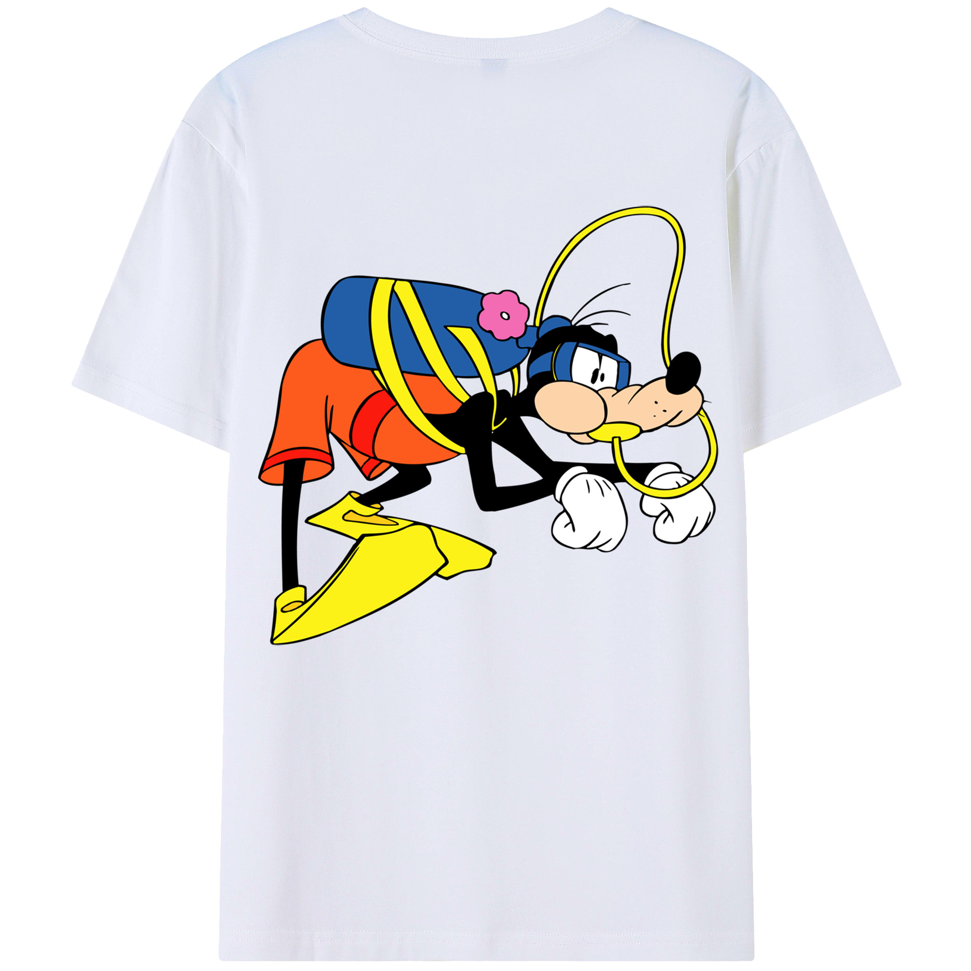 （画像用） ミッキーマウス Mickey Mouse レディース半袖Tシャツ(バックプリント)