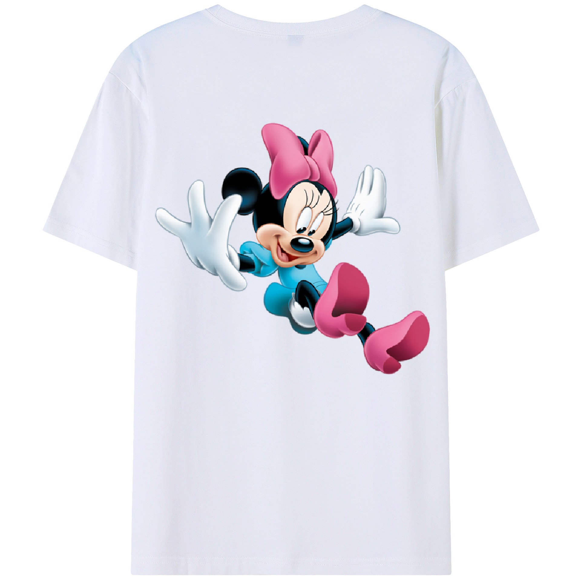 （画像用） ミッキーマウス Mickey Mouse レディース半袖Tシャツ(バックプリント)