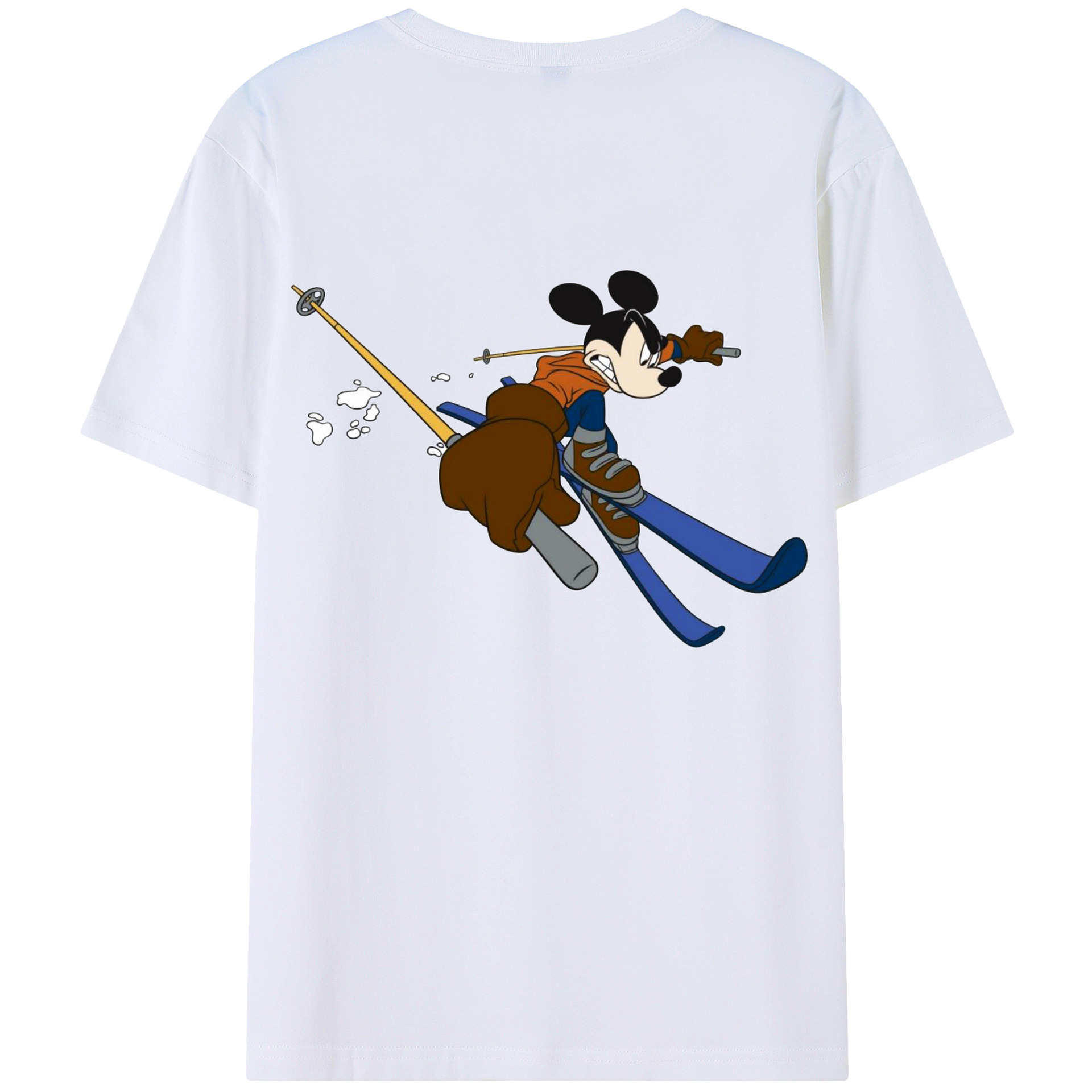 （画像用） ミッキーマウス Mickey Mouse レディース半袖Tシャツ(バックプリント)