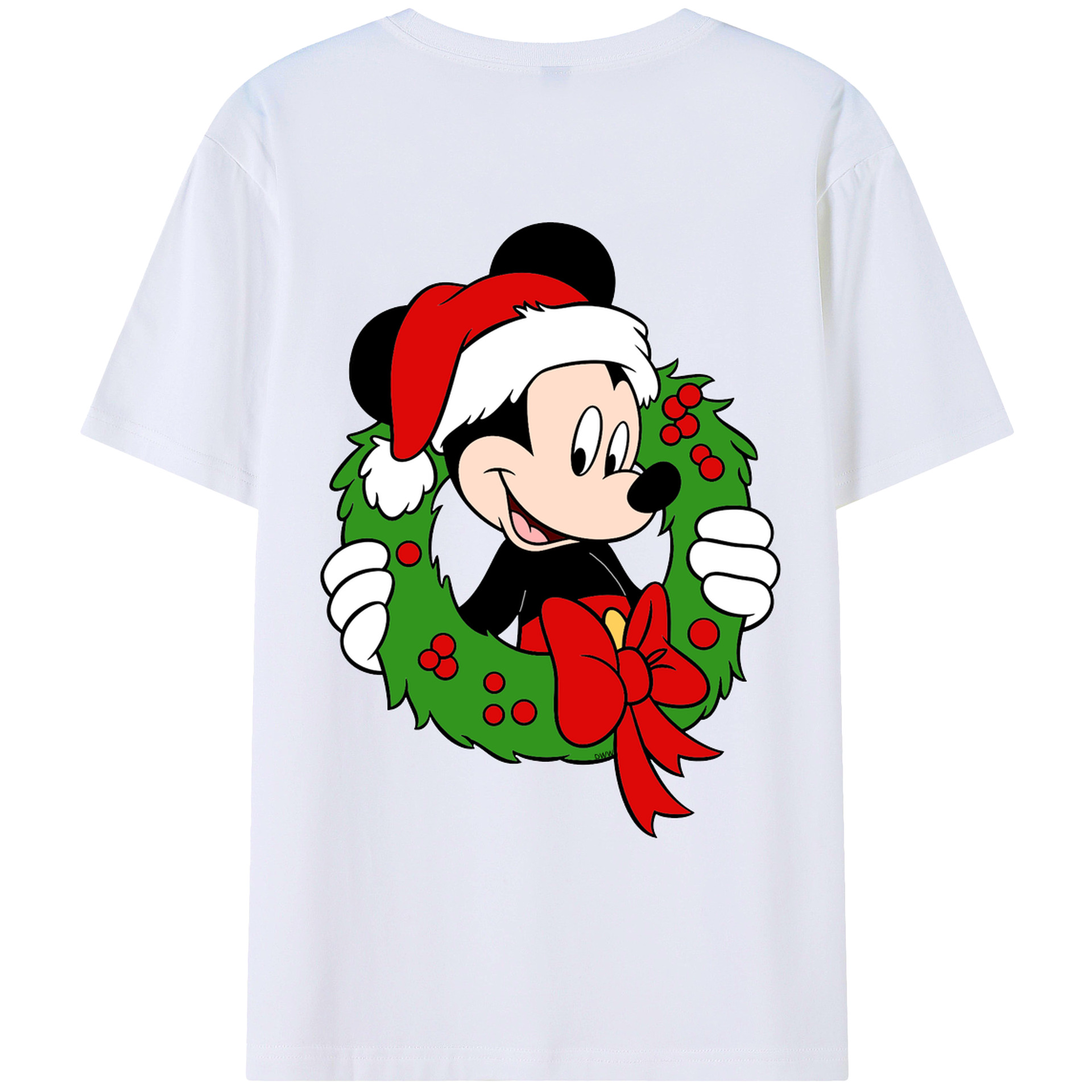 （画像用） ミッキーマウス Mickey Mouse レディース半袖Tシャツ(バックプリント)