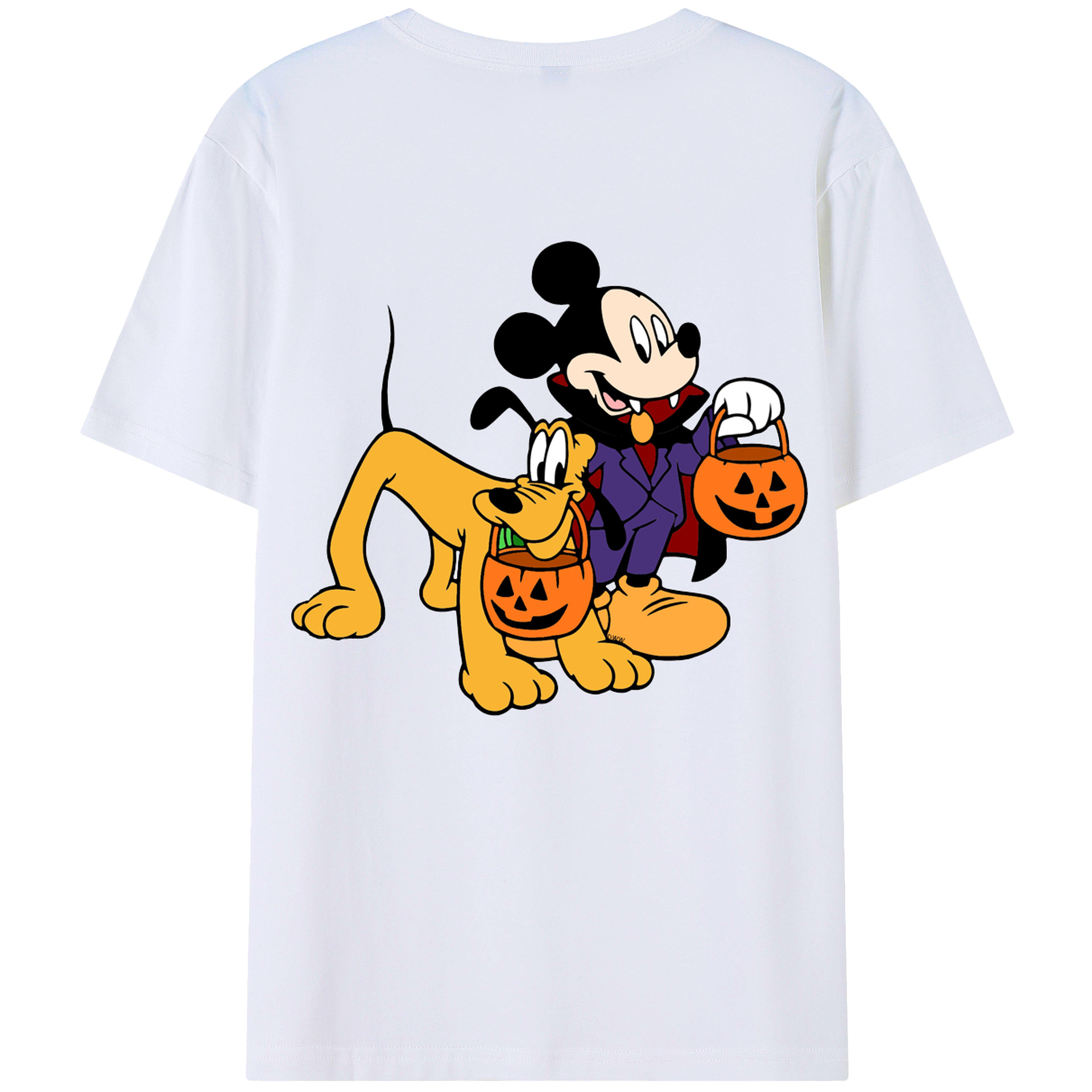 （画像用） ミッキーマウス Mickey Mouse レディース半袖Tシャツ(バックプリント)