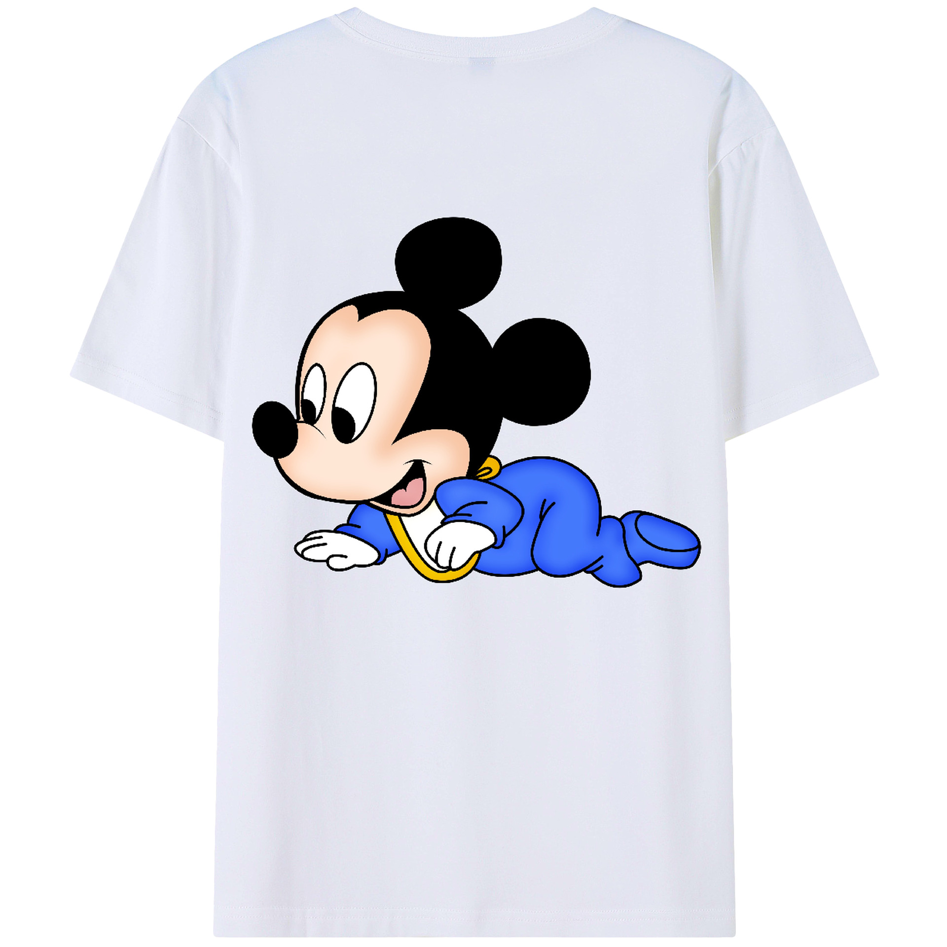 （画像用） ミッキーマウス Mickey Mouse レディース半袖Tシャツ(バックプリント)
