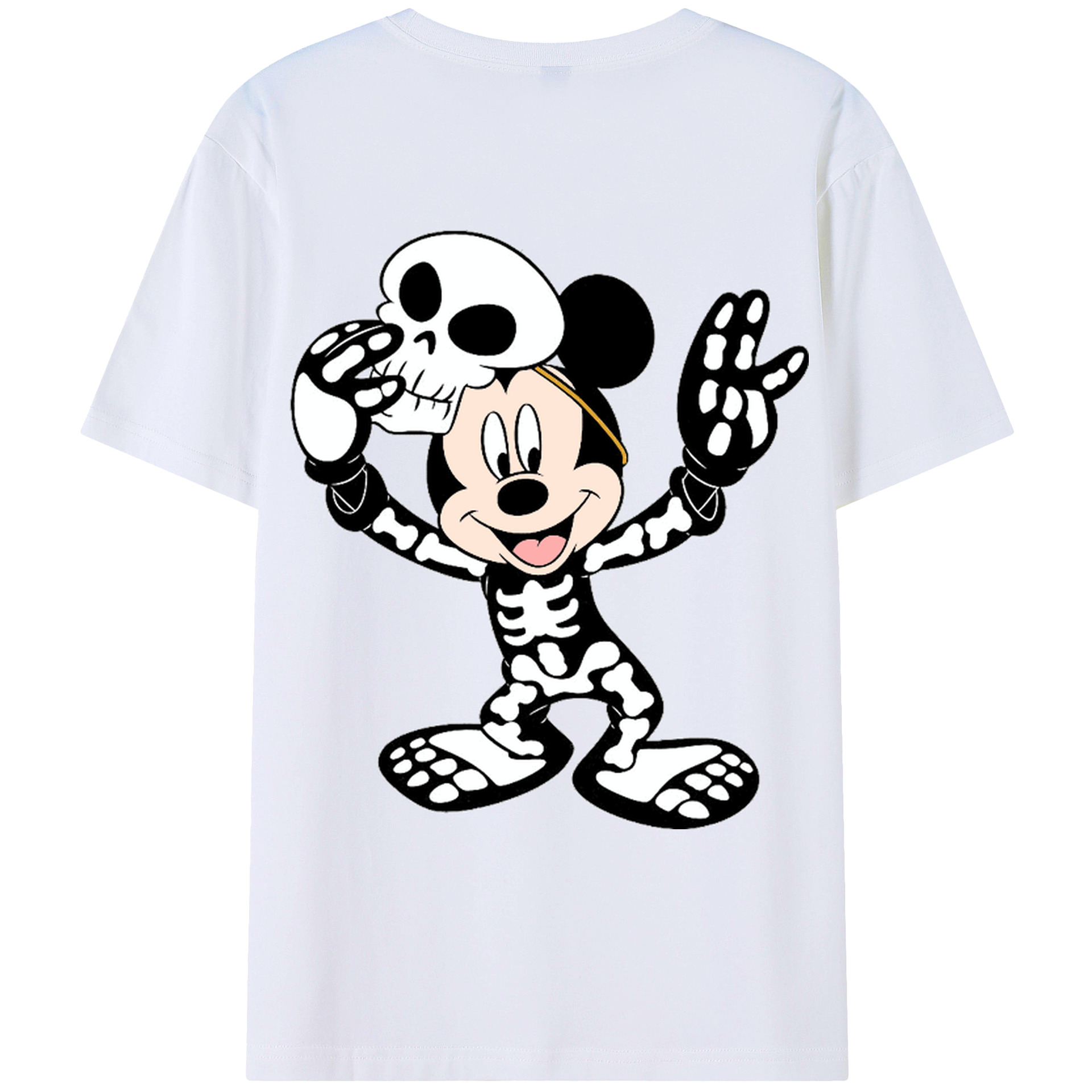 （画像用） ミッキーマウス Mickey Mouse レディース半袖Tシャツ(バックプリント)